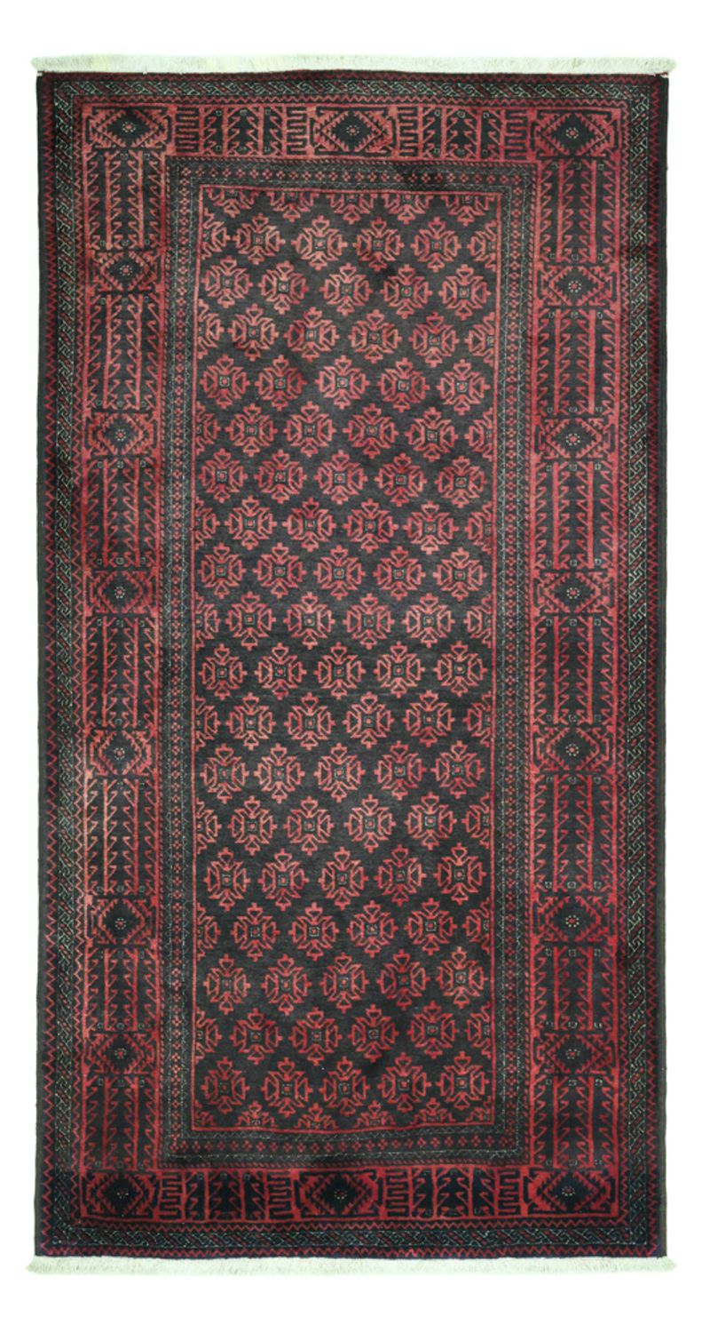 Løber Baluch-tæppe - 207 x 111 cm - mørkeblå