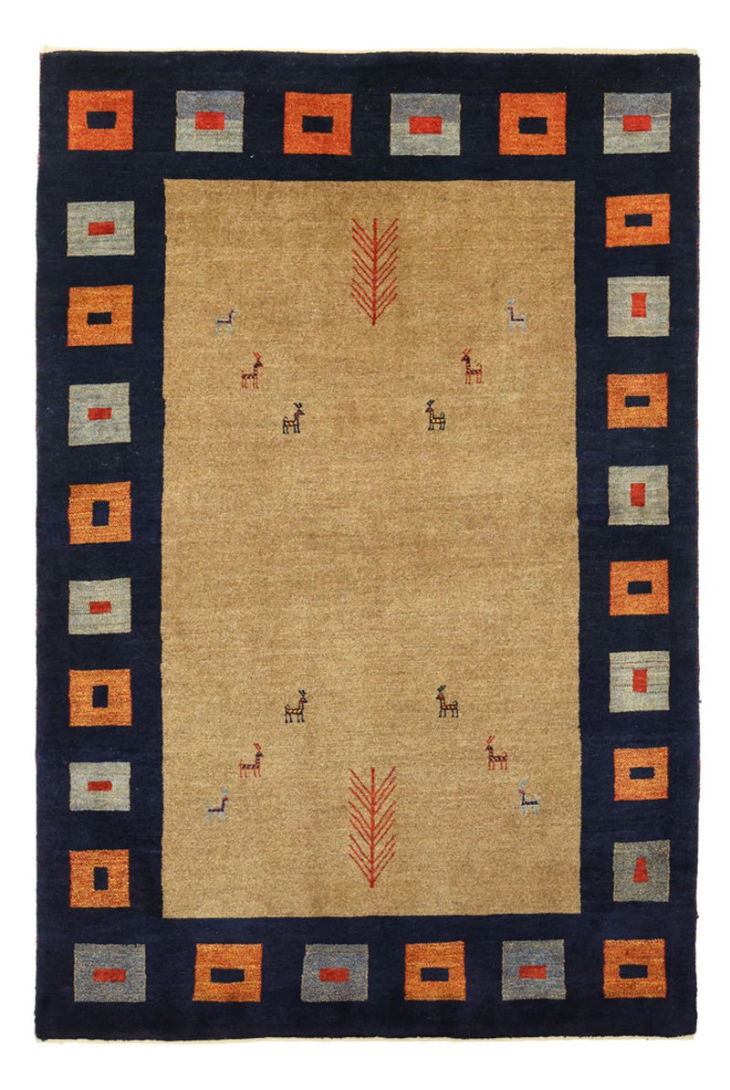 Gabbeh Tæppe - Loribaft Persisk - 156 x 105 cm - flerfarvet