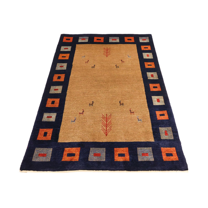 Gabbeh Tæppe - Loribaft Persisk - 156 x 105 cm - flerfarvet