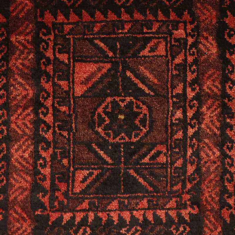 Baluch-tæppe - 205 x 117 cm - mørkerød