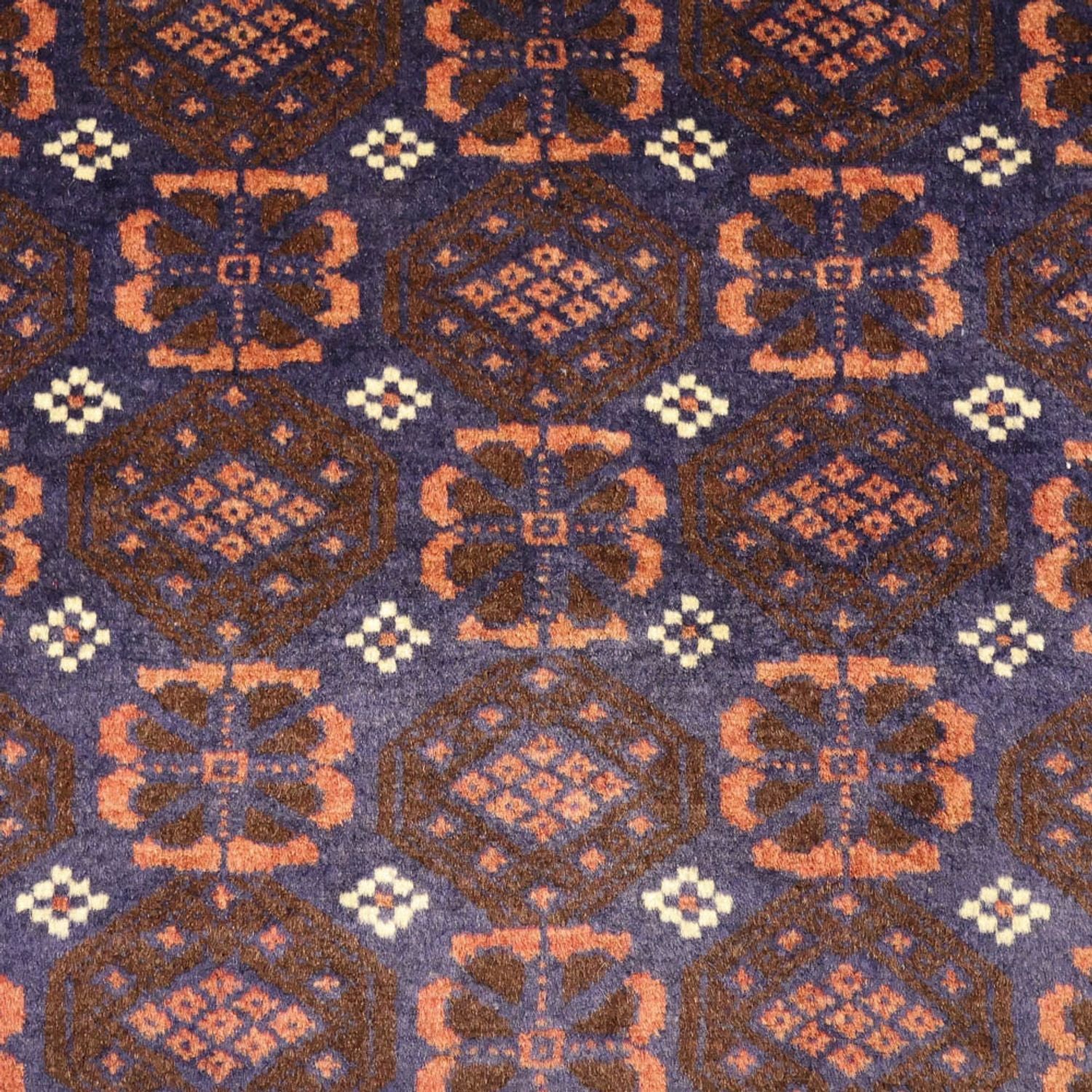 Løber Baluch-tæppe - 185 x 100 cm - mørkeblå