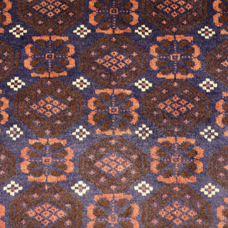 Løber Baluch-tæppe - 185 x 100 cm - mørkeblå