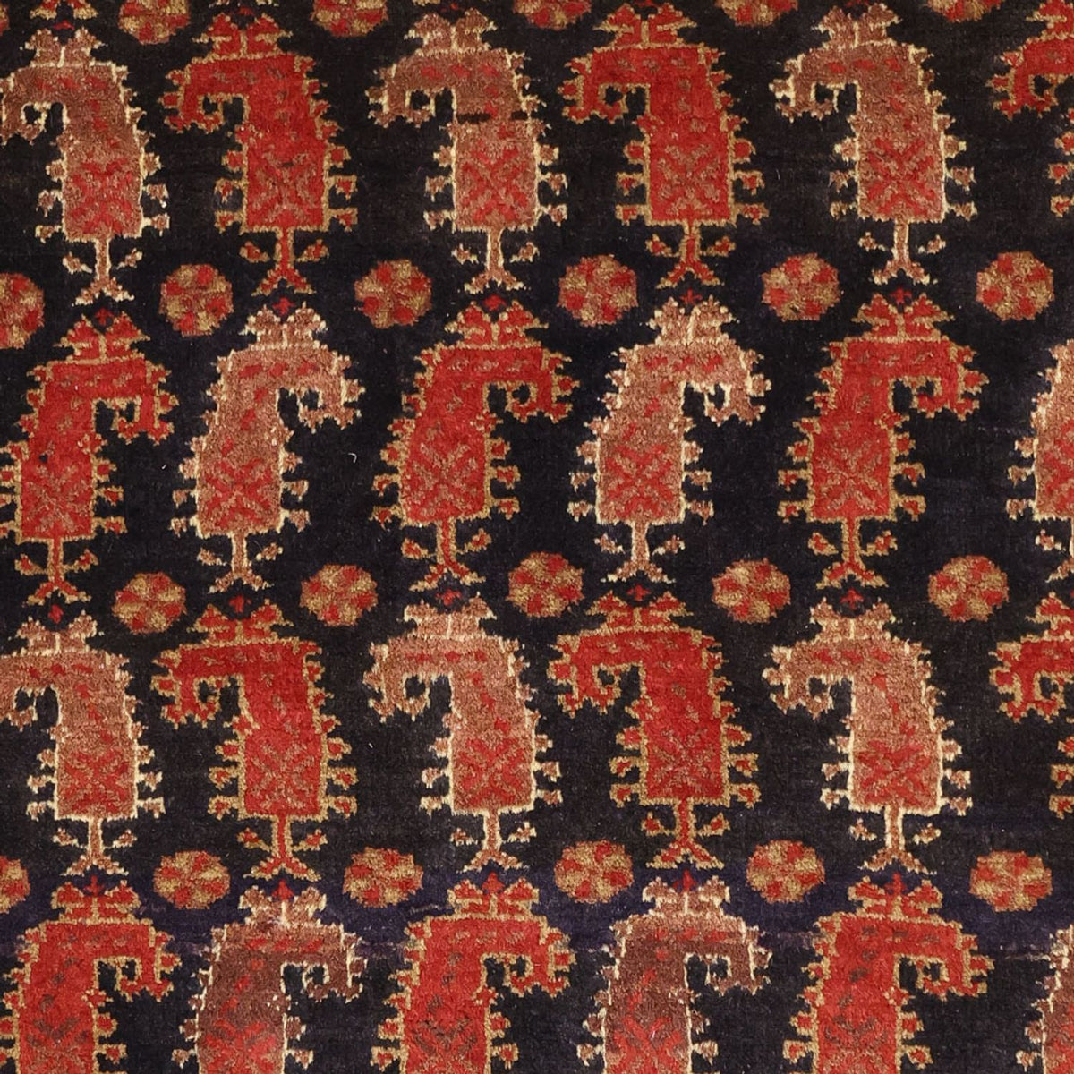 Løber Baluch-tæppe - 212 x 102 cm - mørk beige