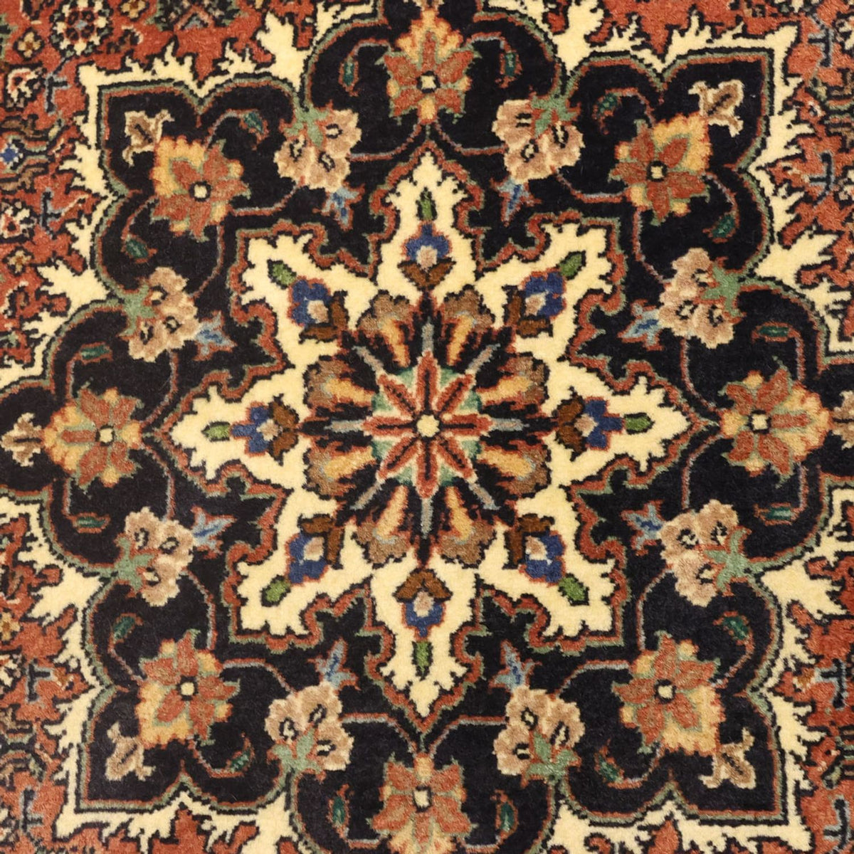 Persisk tæppe - Bijar - 140 x 69 cm - mørk beige