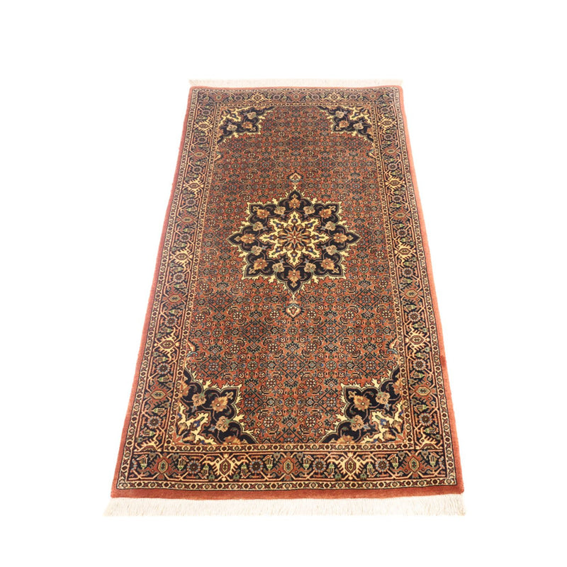 Persisk tæppe - Bijar - 140 x 69 cm - mørk beige