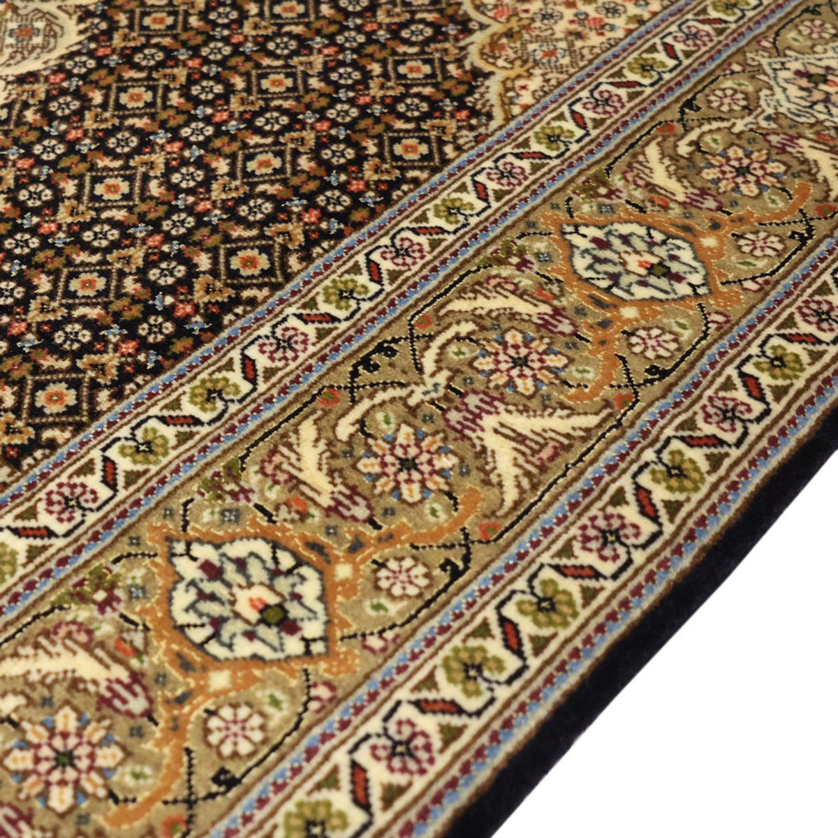 Persisk tæppe - Tabriz - Royal - 154 x 102 cm - mørk beige