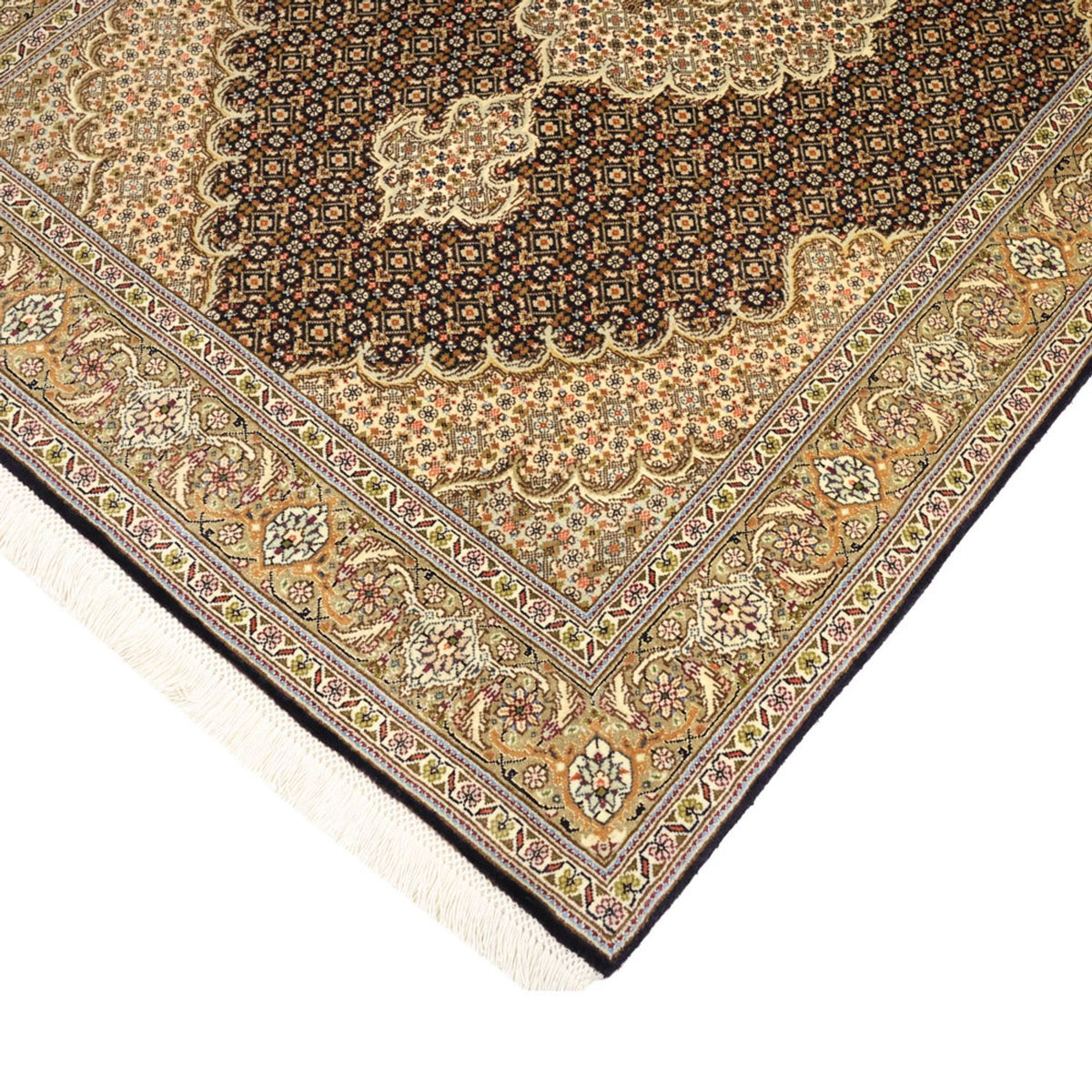 Persisk tæppe - Tabriz - Royal - 154 x 102 cm - mørk beige