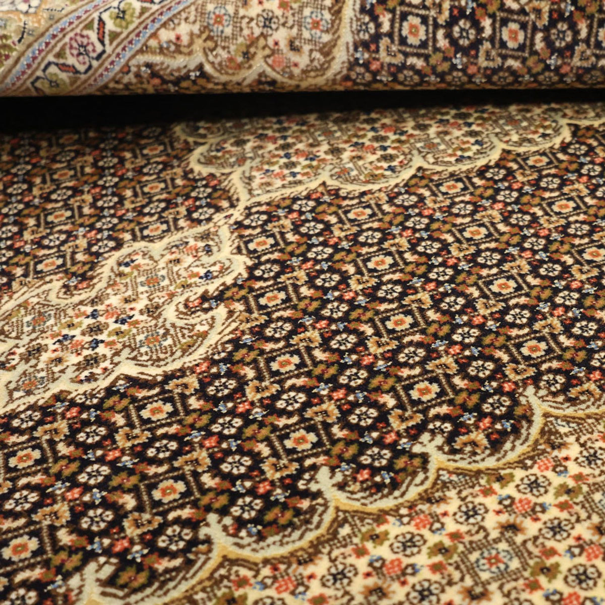 Persisk tæppe - Tabriz - Royal - 154 x 102 cm - mørk beige