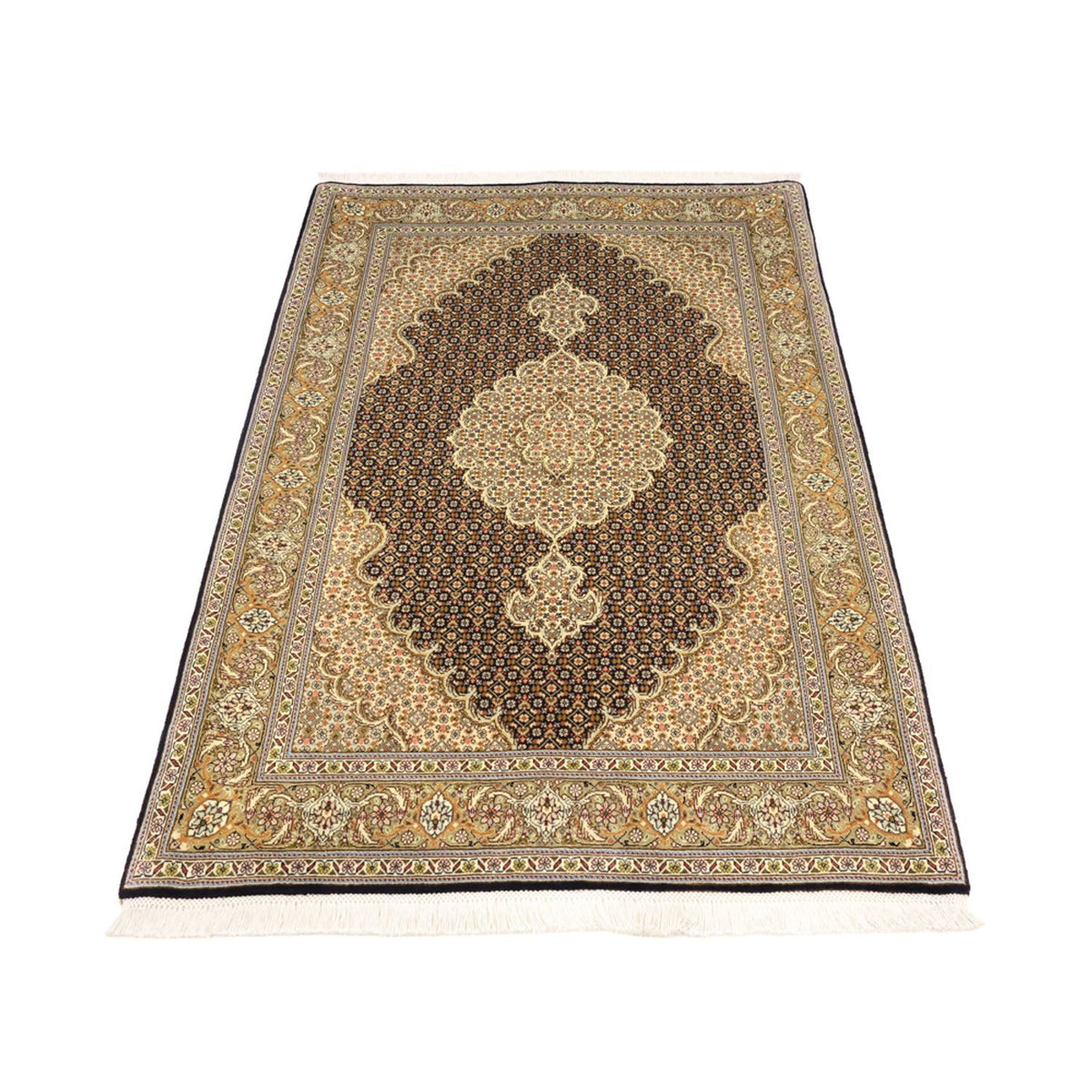 Persisk tæppe - Tabriz - Royal - 154 x 102 cm - mørk beige