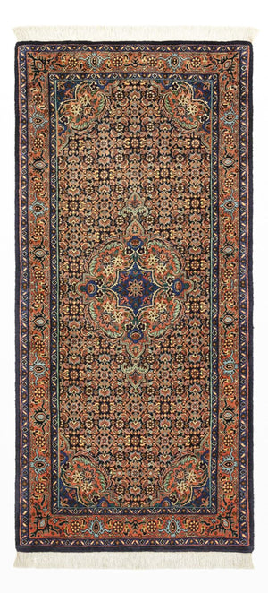 Persisk tæppe - Bijar - 147 x 69 cm - mørk beige
