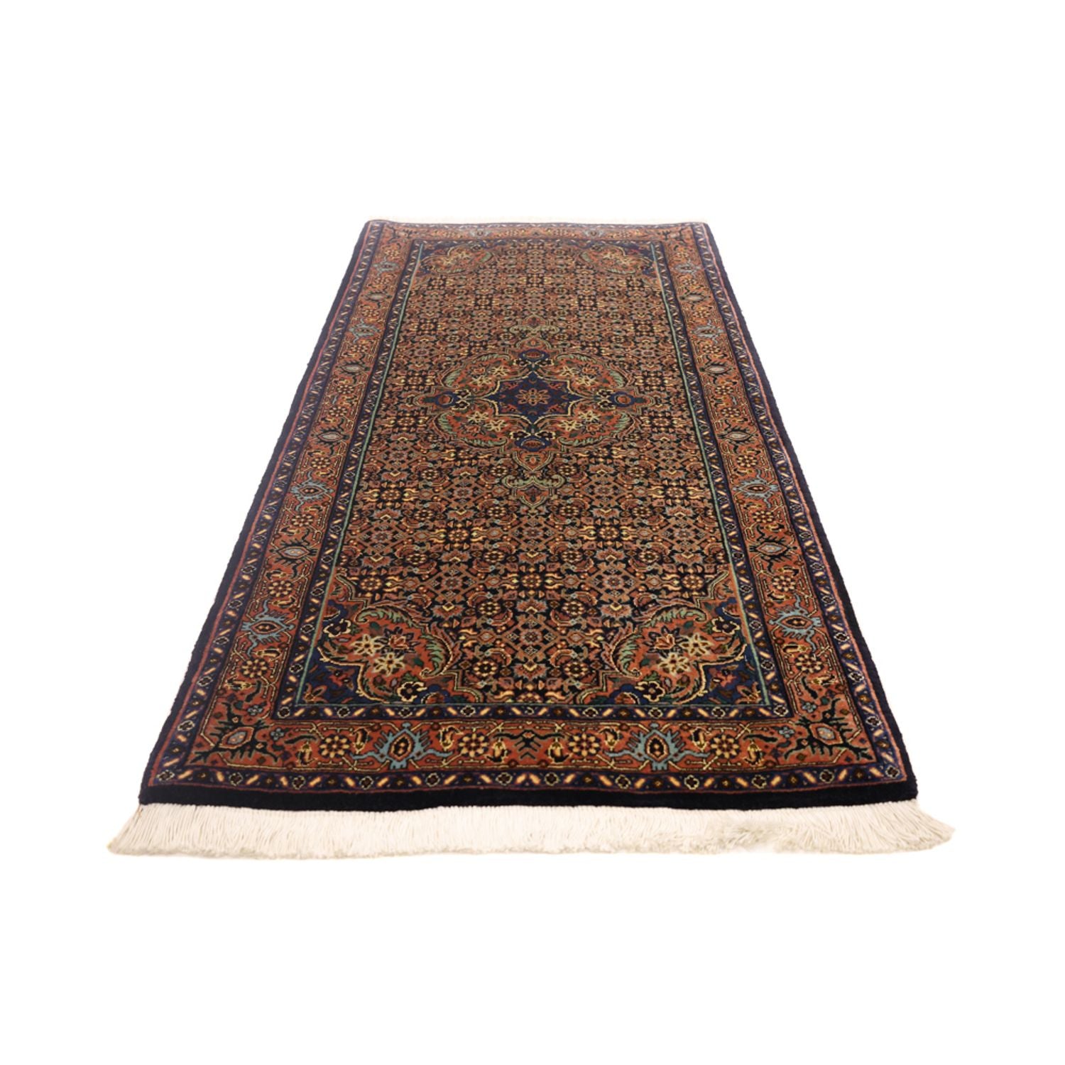Persisk tæppe - Bijar - 147 x 69 cm - mørk beige