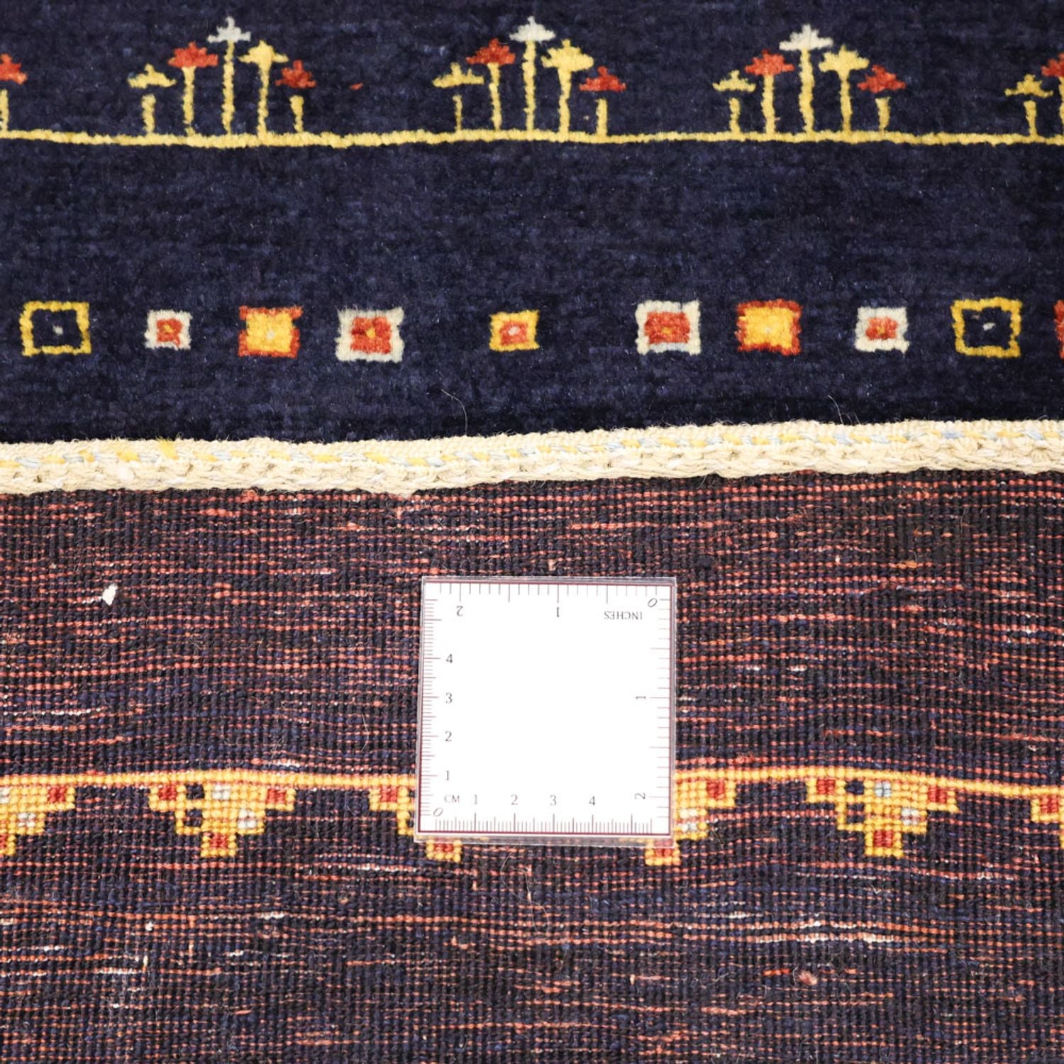 Gabbeh-tæppe - Kashkuli Persisk - 119 x 81 cm - mørkeblå