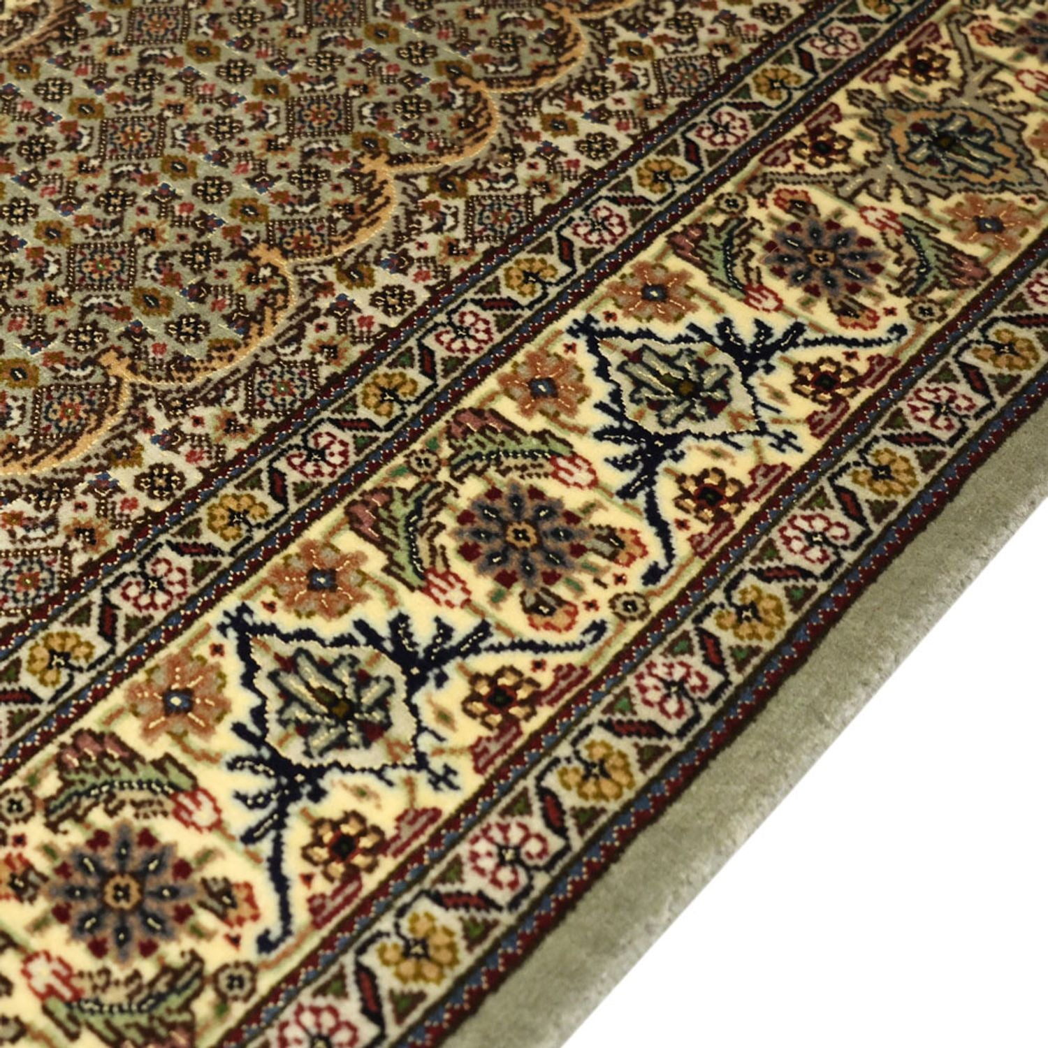 Persisk tæppe - Tabriz - Royal - 149 x 100 cm - olivengrøn