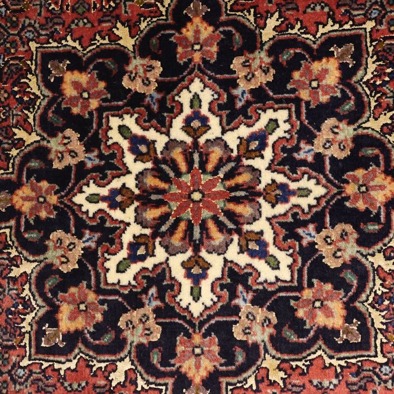 Persisk tæppe - Bijar - 147 x 92 cm - mørkerød