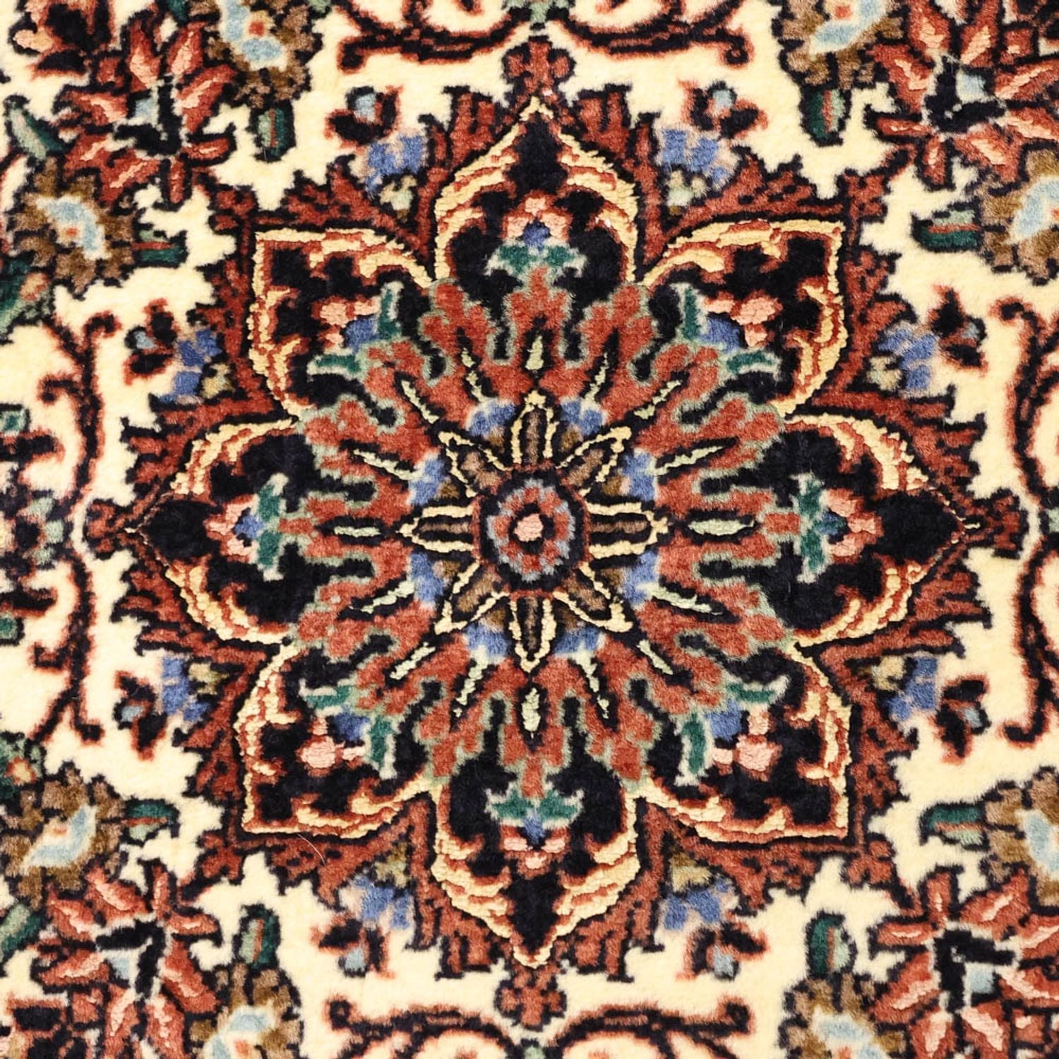 Persisk tæppe - Bijar - 141 x 71 cm - mørkerød