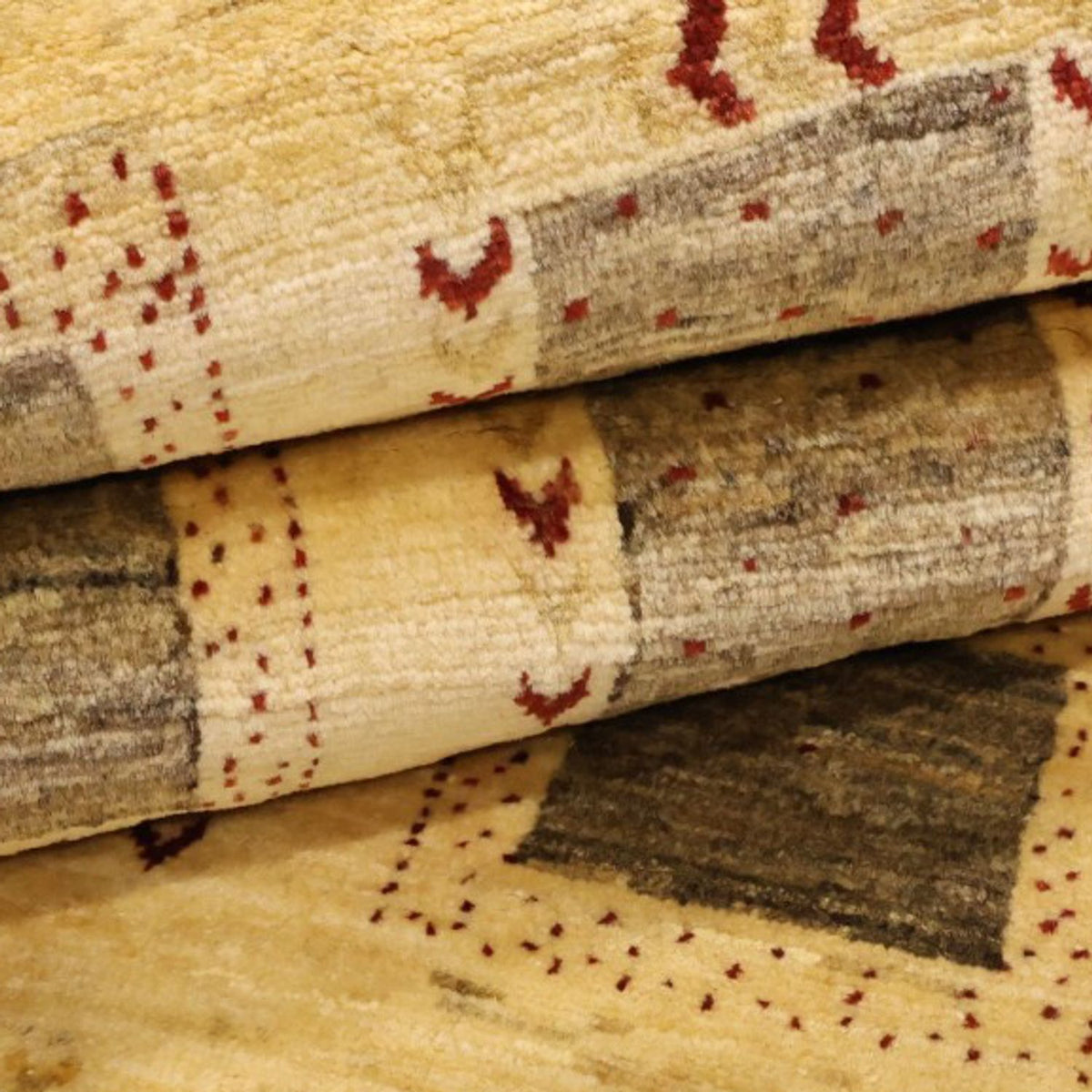 Gabbeh-tæppe - Kashkuli Persisk - 190 x 116 cm - beige