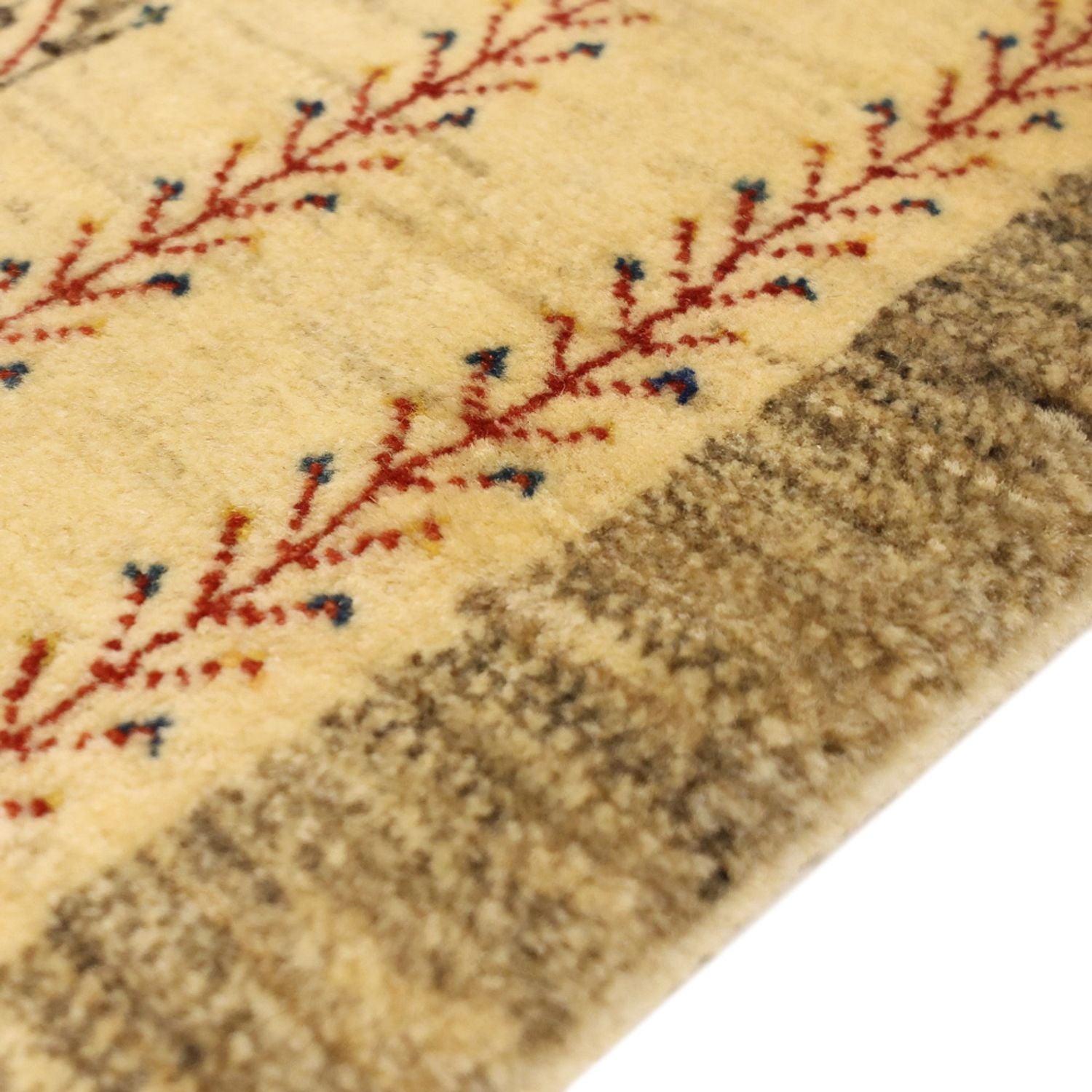 Gabbeh-tæppe - Kashkuli Persisk - 125 x 87 cm - beige