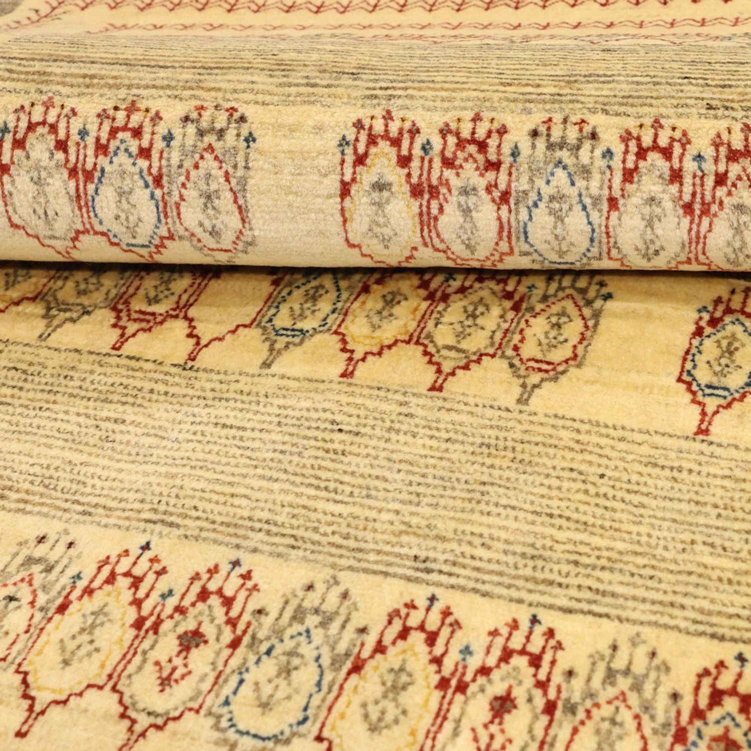 Gabbeh-tæppe - Kashkuli Persisk - 125 x 87 cm - beige