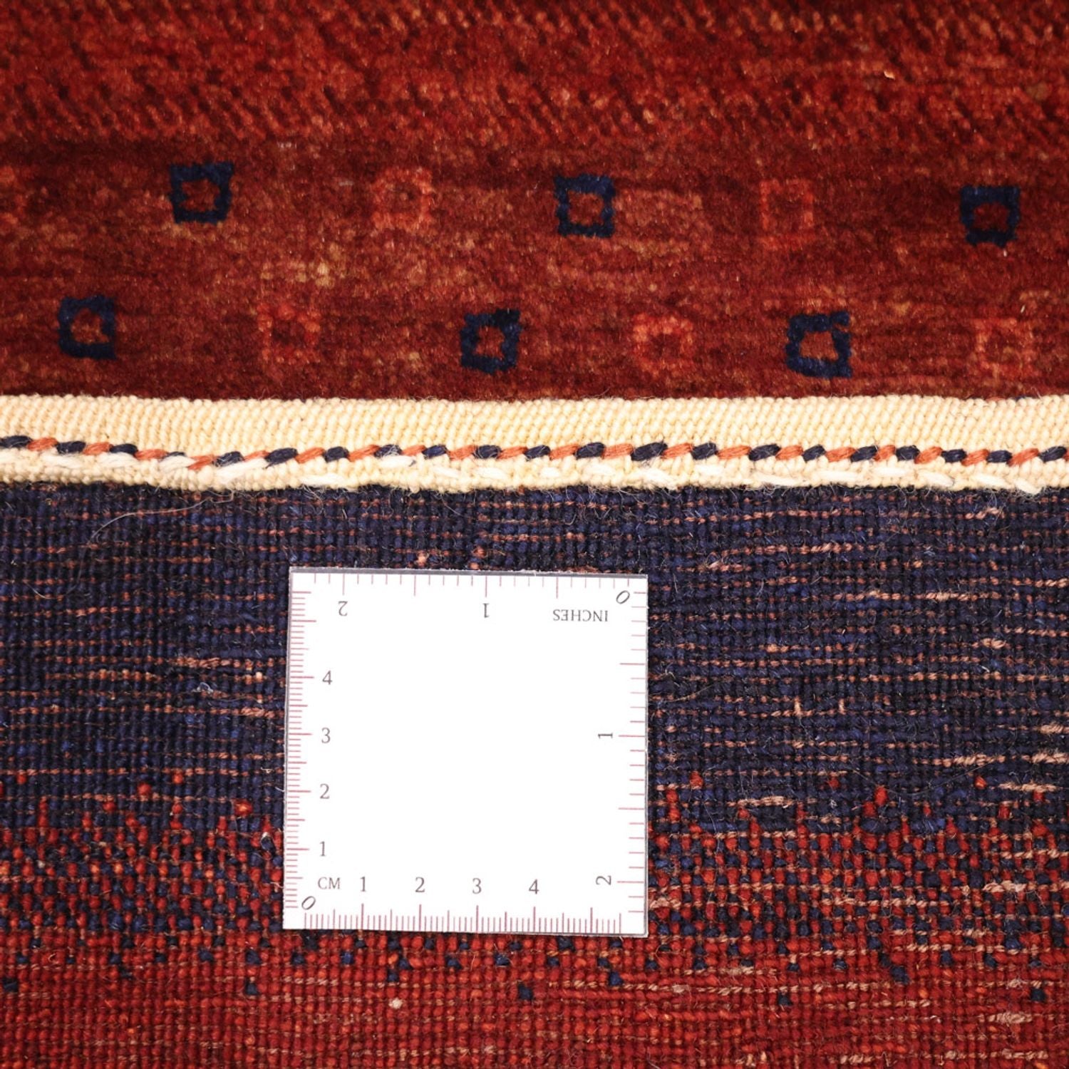 Gabbeh-tæppe - Kashkuli Persisk - 97 x 74 cm - mørkerød