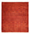 Gabbeh-tæppe - Kashkuli Persisk firkantet  - 112 x 101 cm - mørkerød