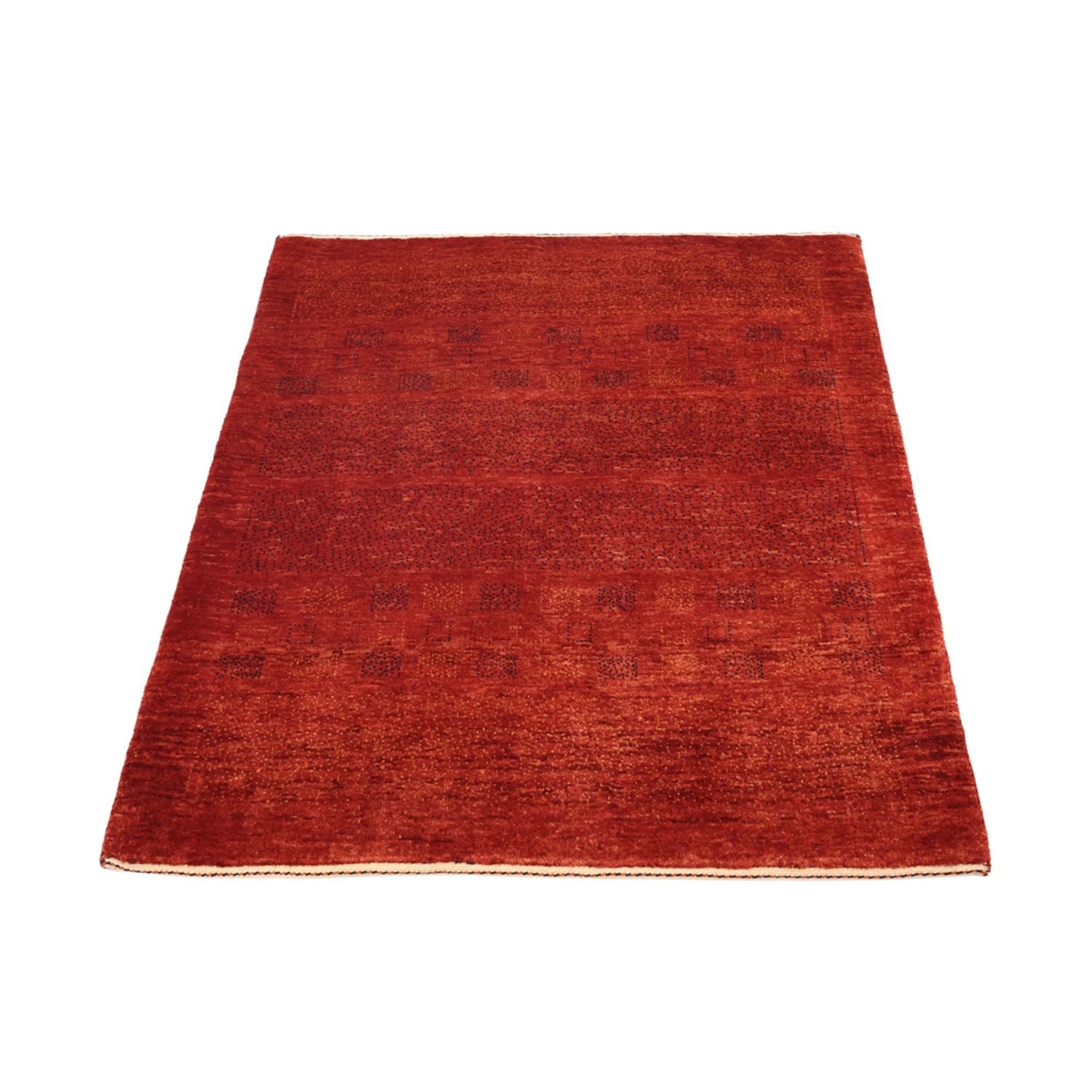 Gabbeh-tæppe - Kashkuli Persisk firkantet  - 112 x 101 cm - mørkerød