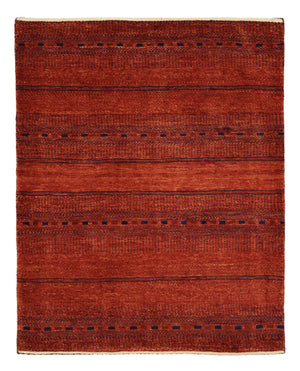 Gabbeh-tæppe - Kashkuli Persisk - 100 x 80 cm - mørkerød