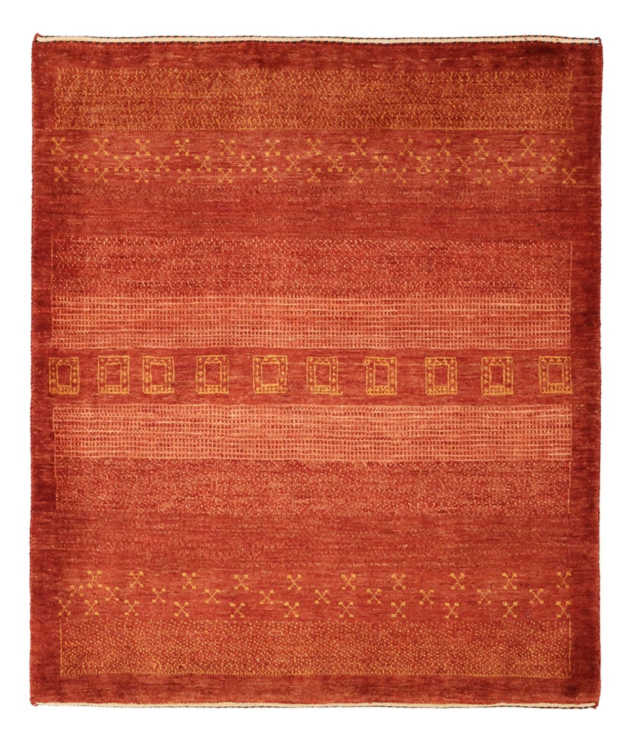 Gabbeh-tæppe - Kashkuli Persisk - 113 x 97 cm - rød