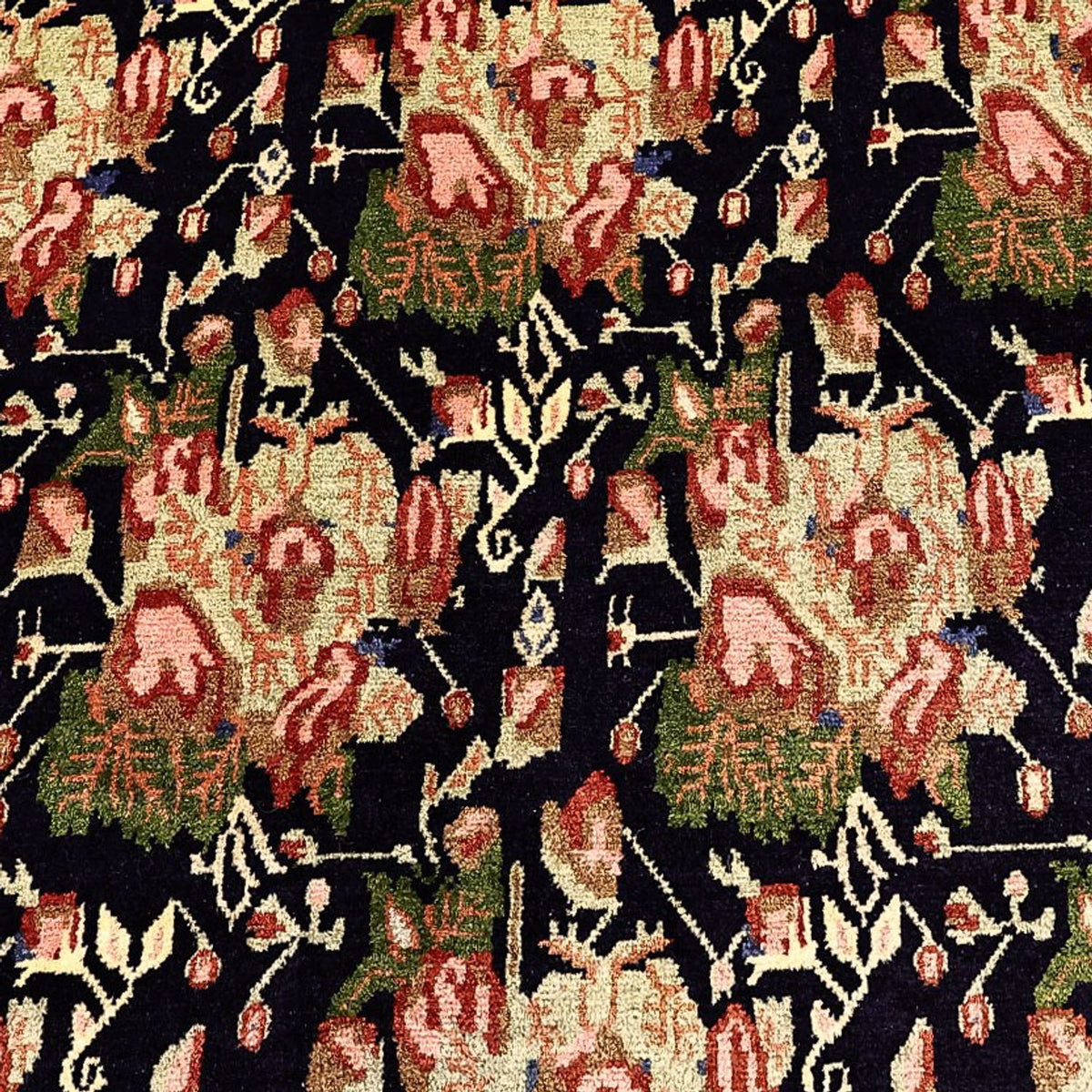 Persisk tæppe - Nomadisk - 199 x 149 cm - mørkeblå