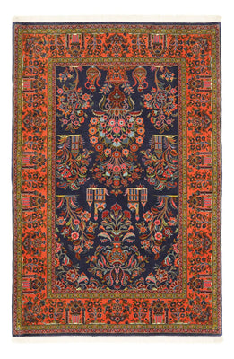 Persisk tæppe - Classic - 161 x 110 cm - mørkeblå