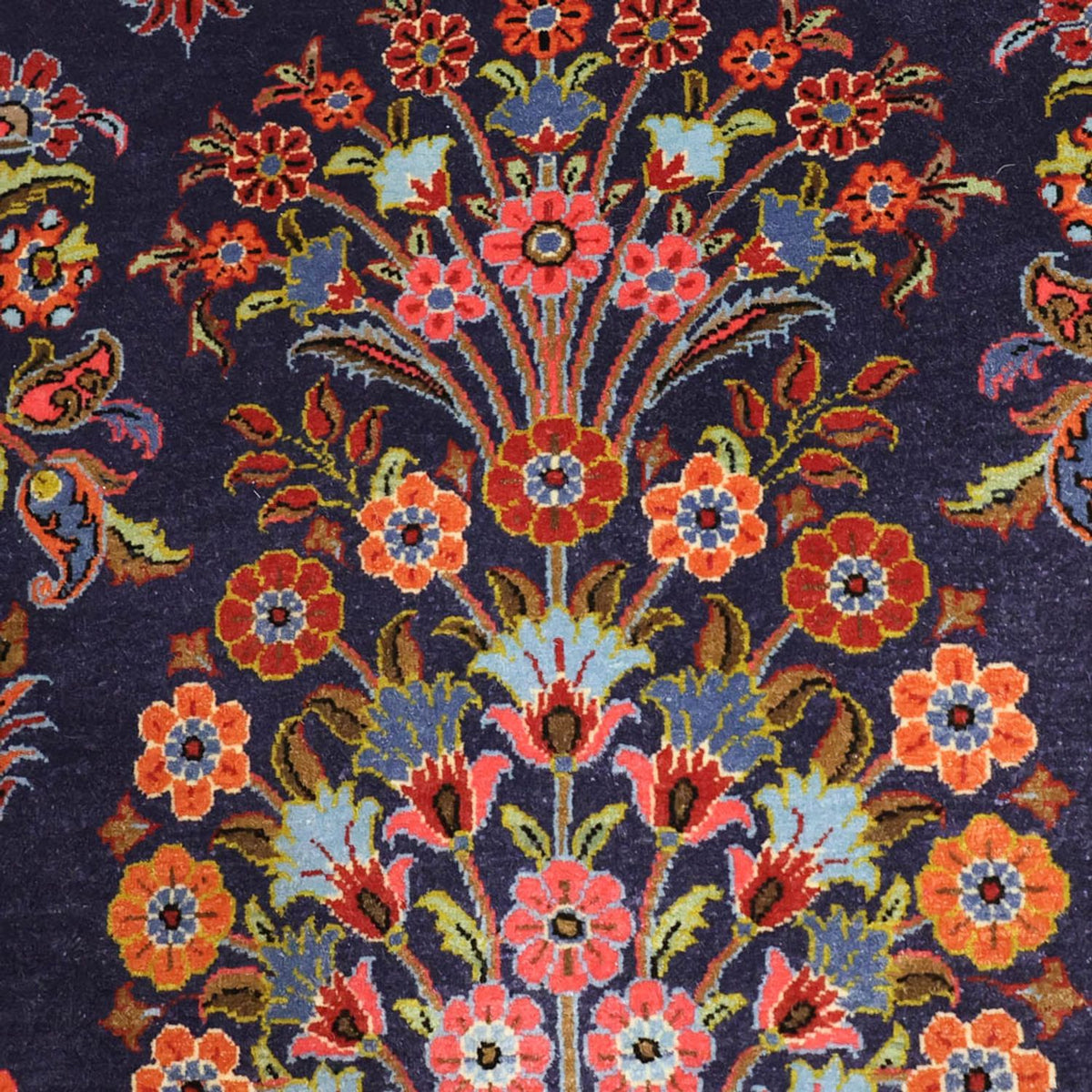 Persisk tæppe - Classic - 161 x 110 cm - mørkeblå