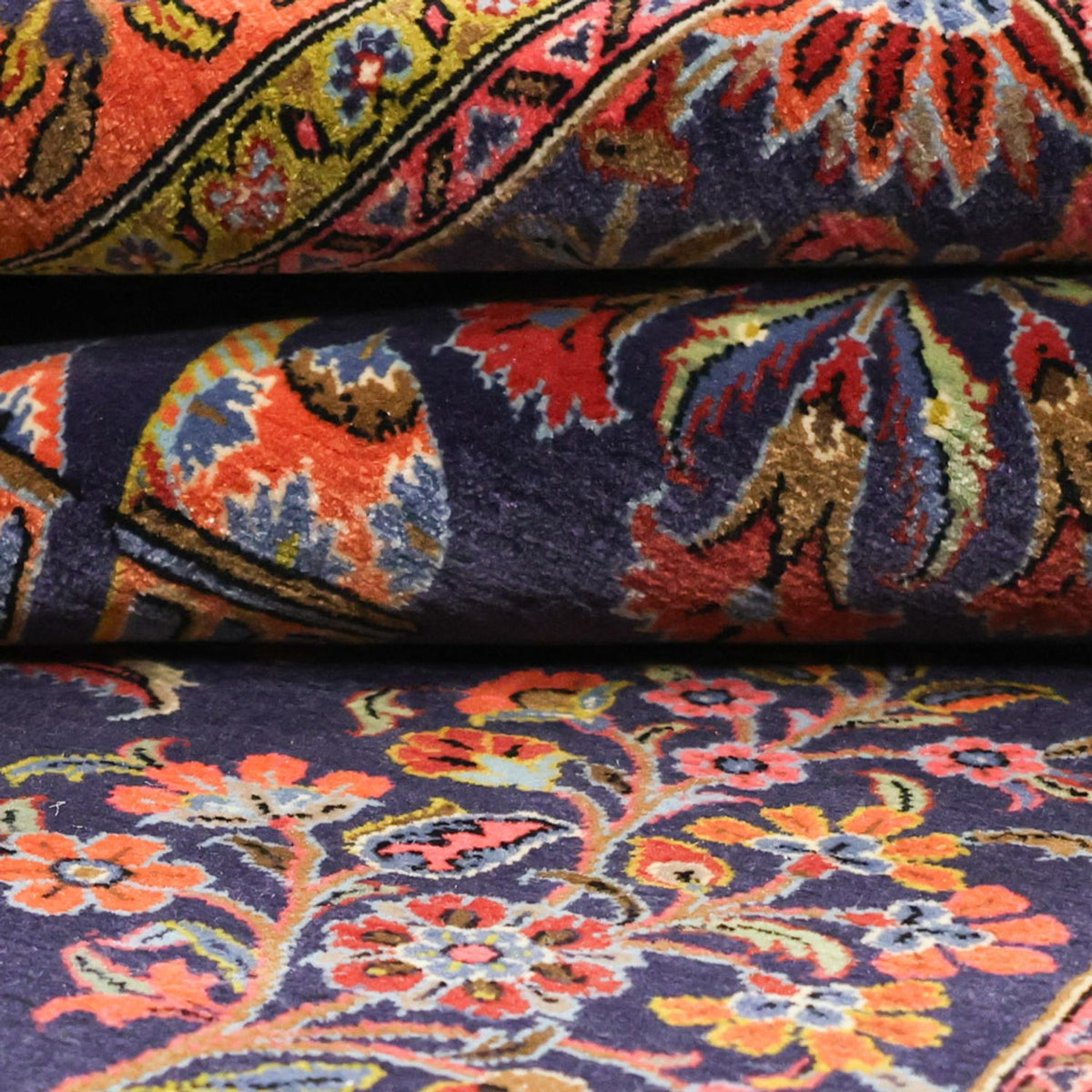 Persisk tæppe - Classic - 161 x 110 cm - mørkeblå