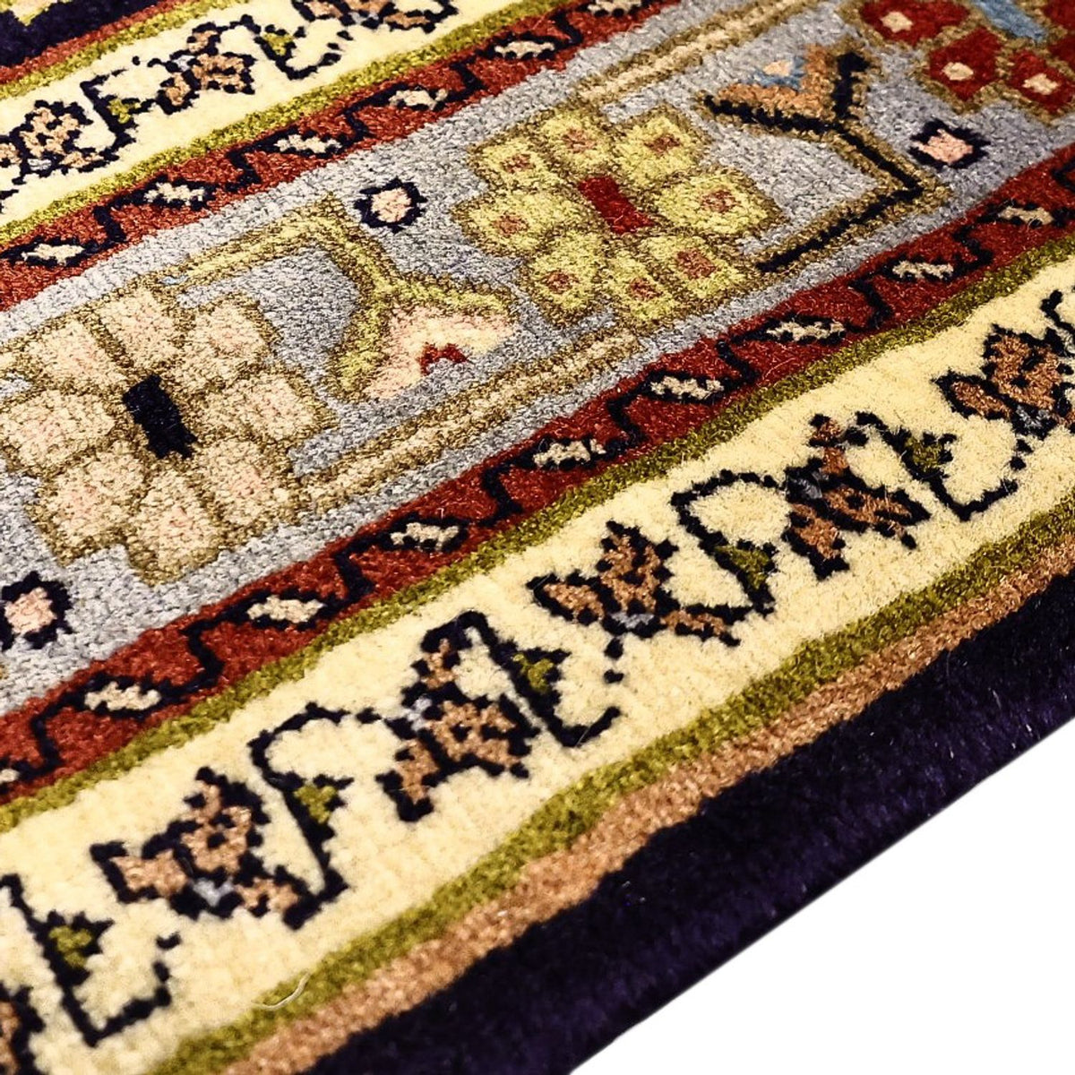 Persisk tæppe - Nomadisk - 210 x 148 cm - grøn