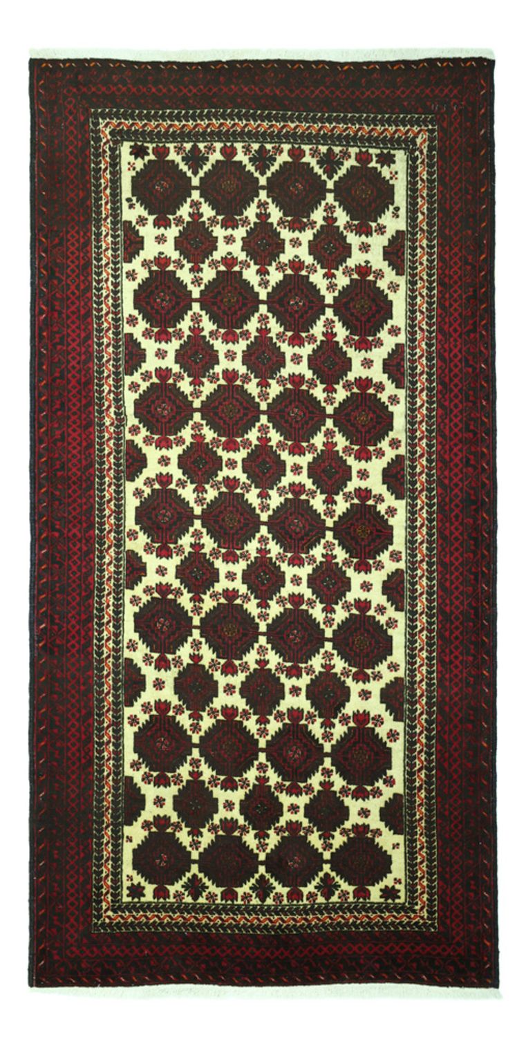 Løber Baluch-tæppe - 193 x 99 cm - flerfarvet