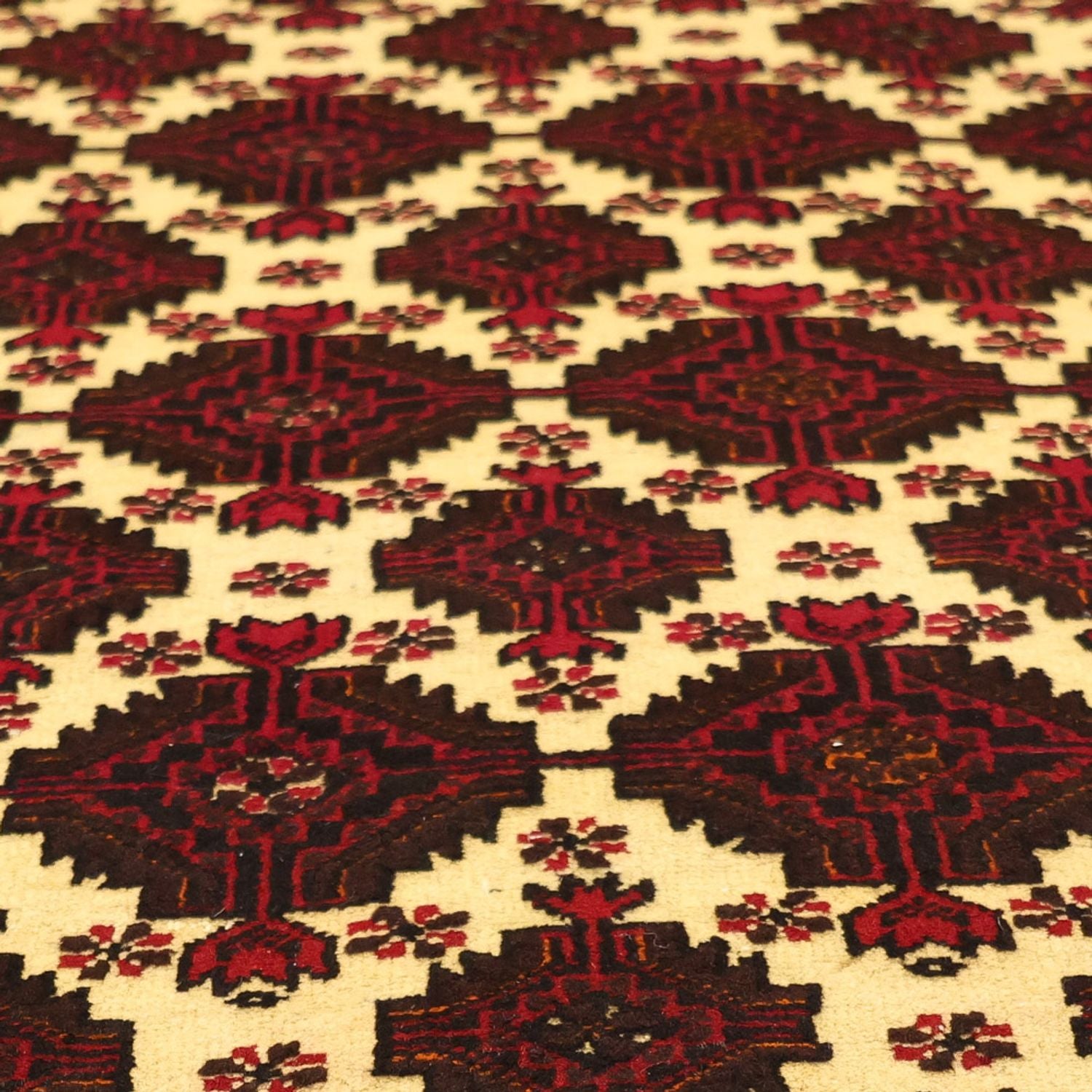 Løber Baluch-tæppe - 193 x 99 cm - flerfarvet
