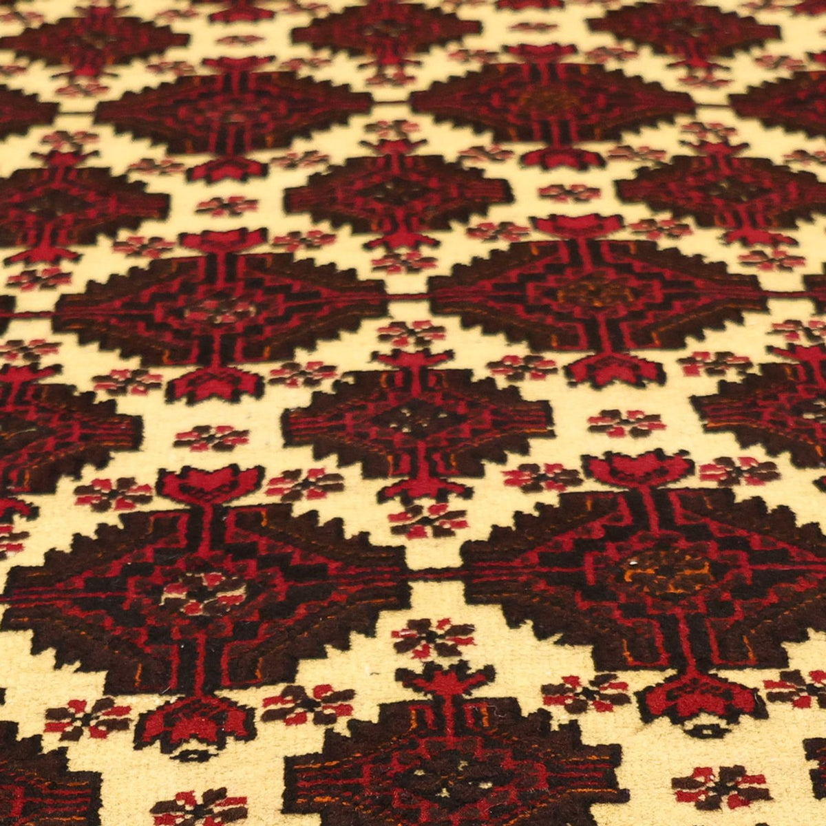 Løber Baluch-tæppe - 193 x 99 cm - flerfarvet