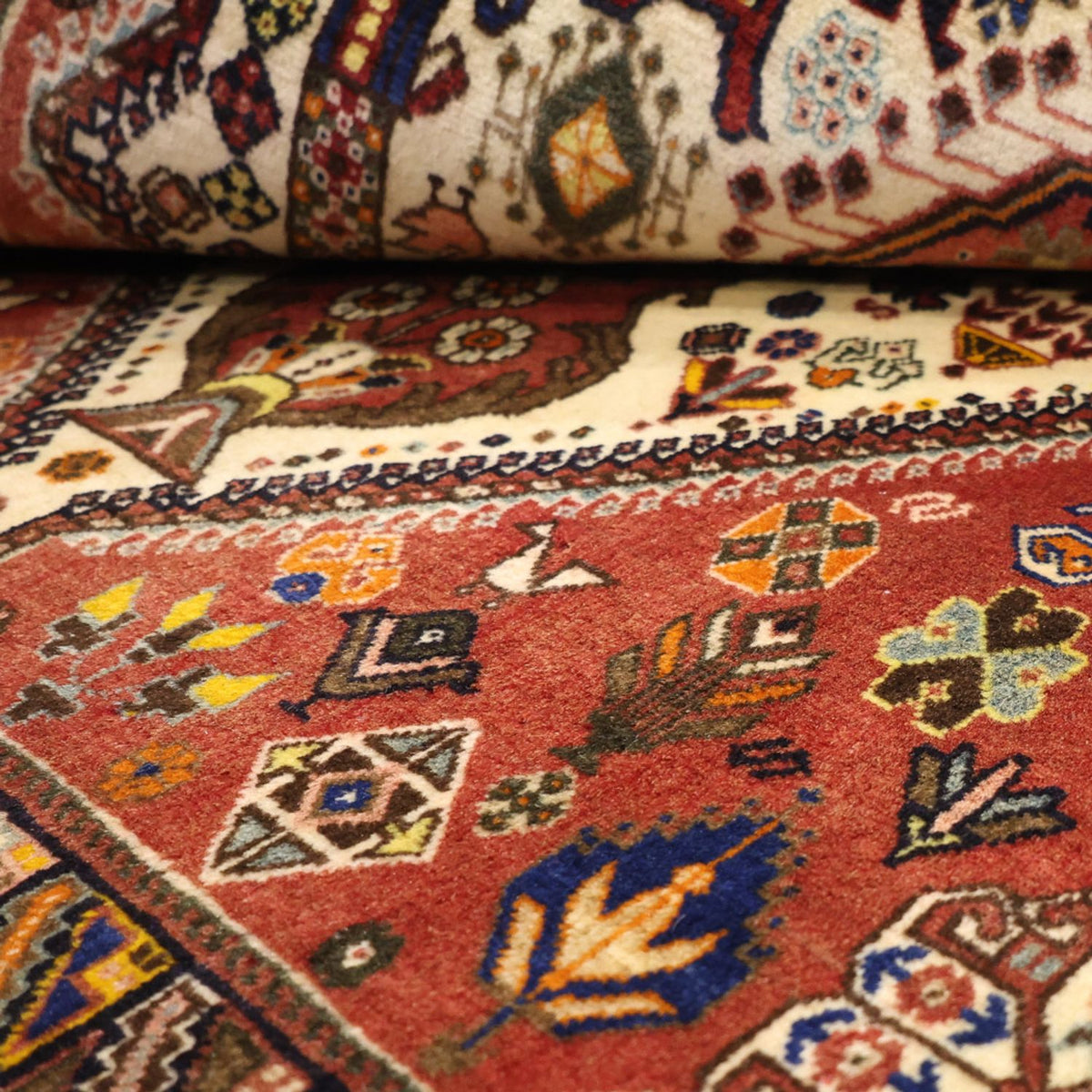 Persisk tæppe - Nomadisk - 150 x 101 cm - beige