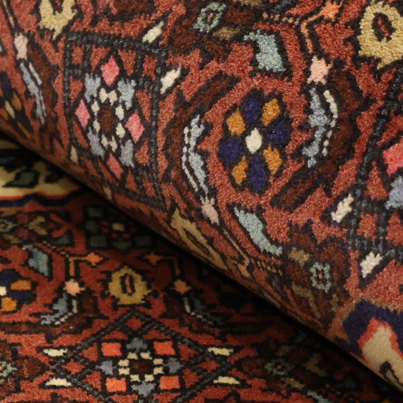 Persisk tæppe - Nomadisk - 152 x 101 cm - mørkerød