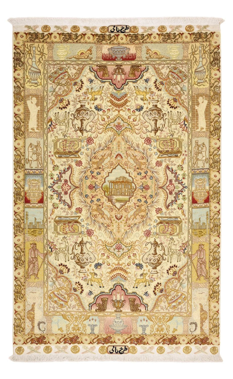 Persisk tæppe - Tabriz - Royal - 160 x 101 cm - beige