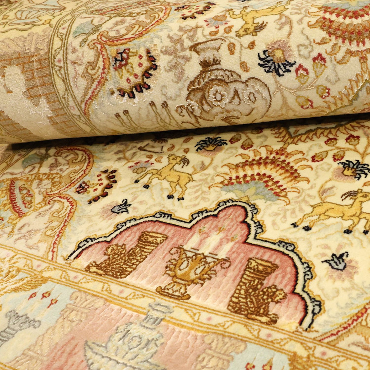 Persisk tæppe - Tabriz - Royal - 160 x 101 cm - beige