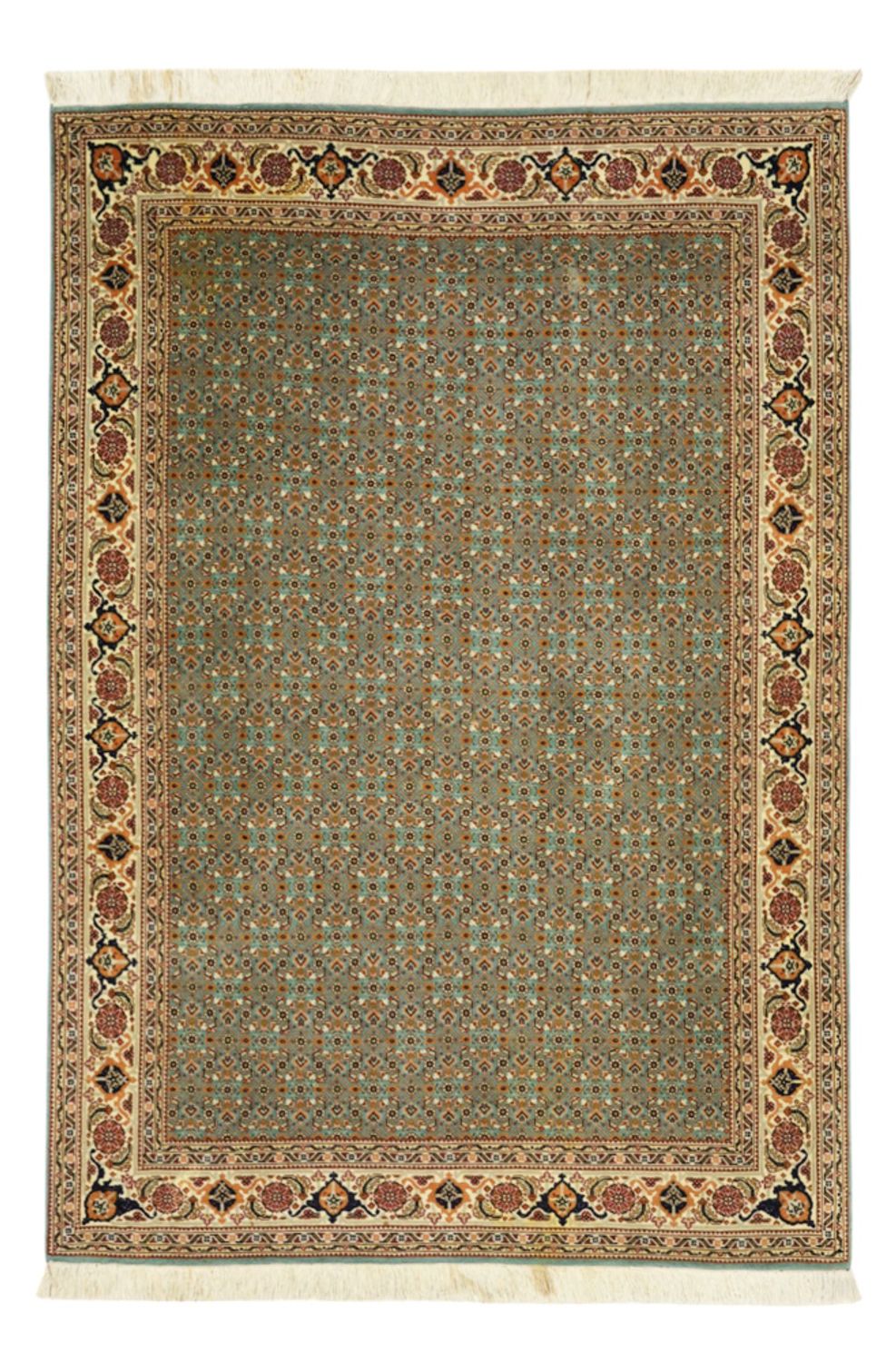 Persisk tæppe - Tabriz - Royal - Royal - 145 x 101 cm - olivengrøn