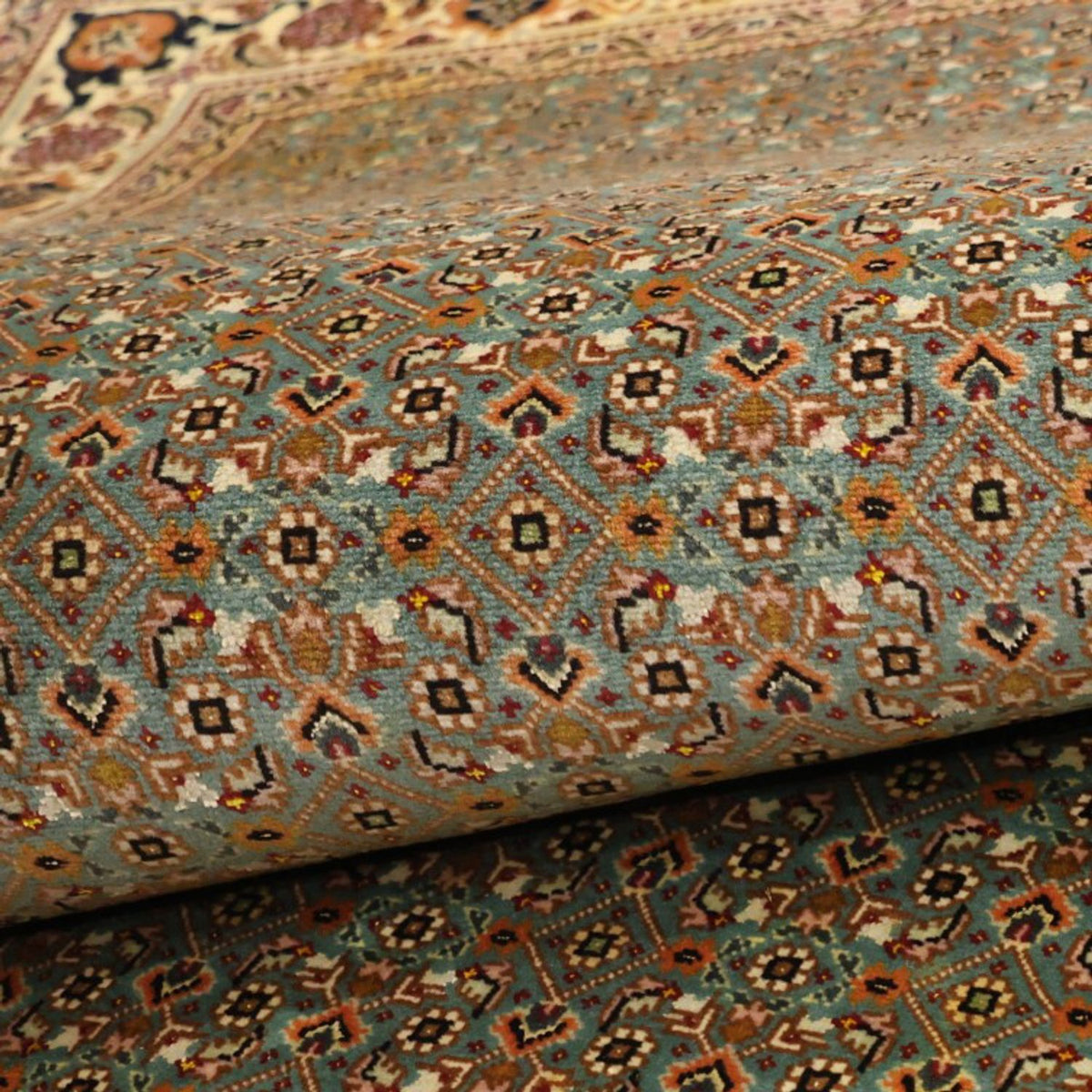 Persisk tæppe - Tabriz - Royal - Royal - 145 x 101 cm - olivengrøn