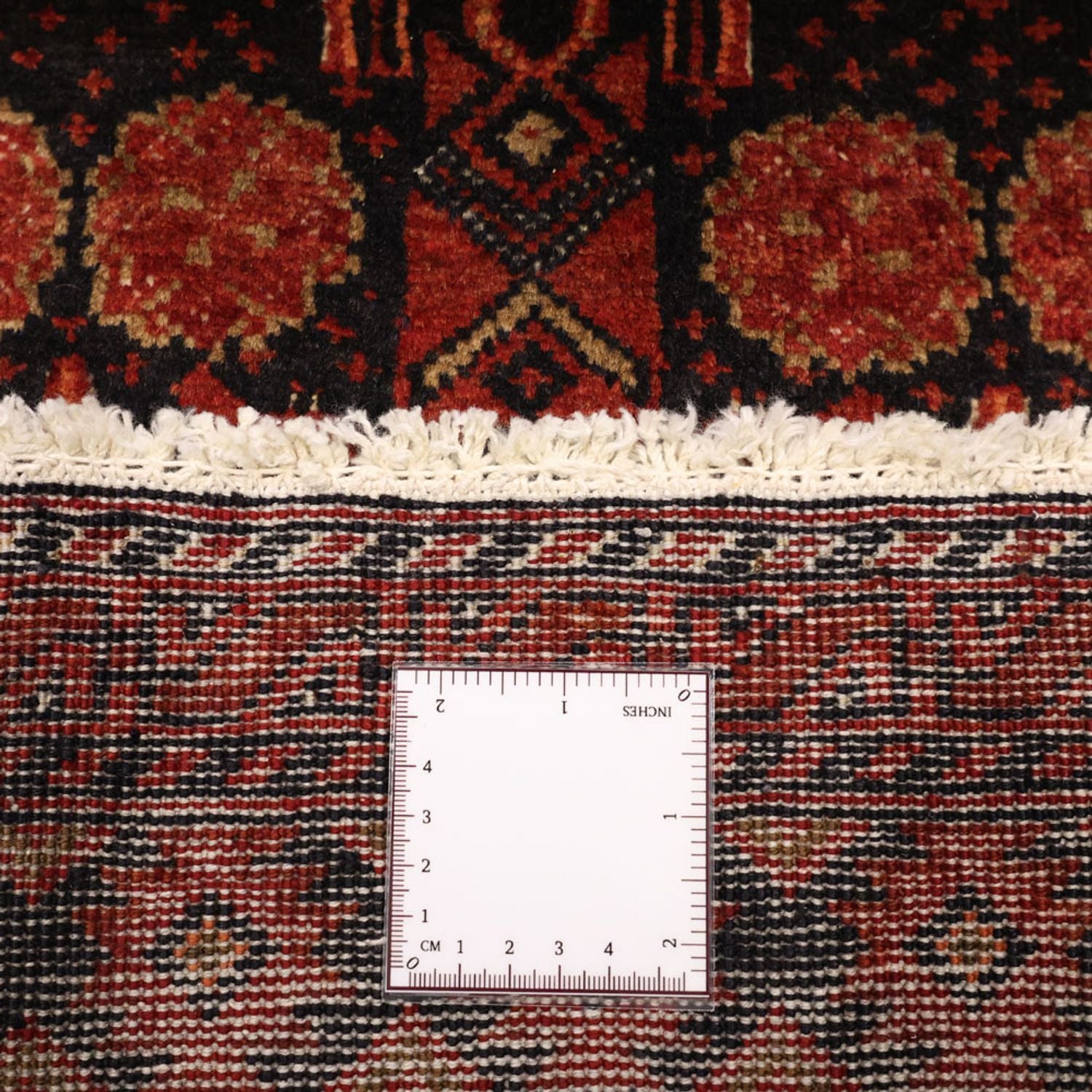 Løber Baluch-tæppe - 198 x 102 cm - mørkerød