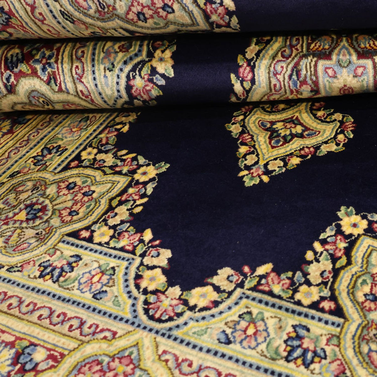 Persisk tæppe - Classic - Royal - 147 x 90 cm - mørkeblå