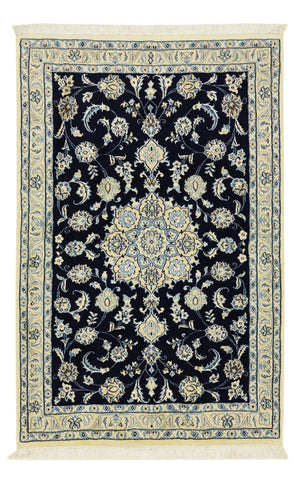 Persisk tæppe - Nain - Royal - 136 x 86 cm - mørkeblå