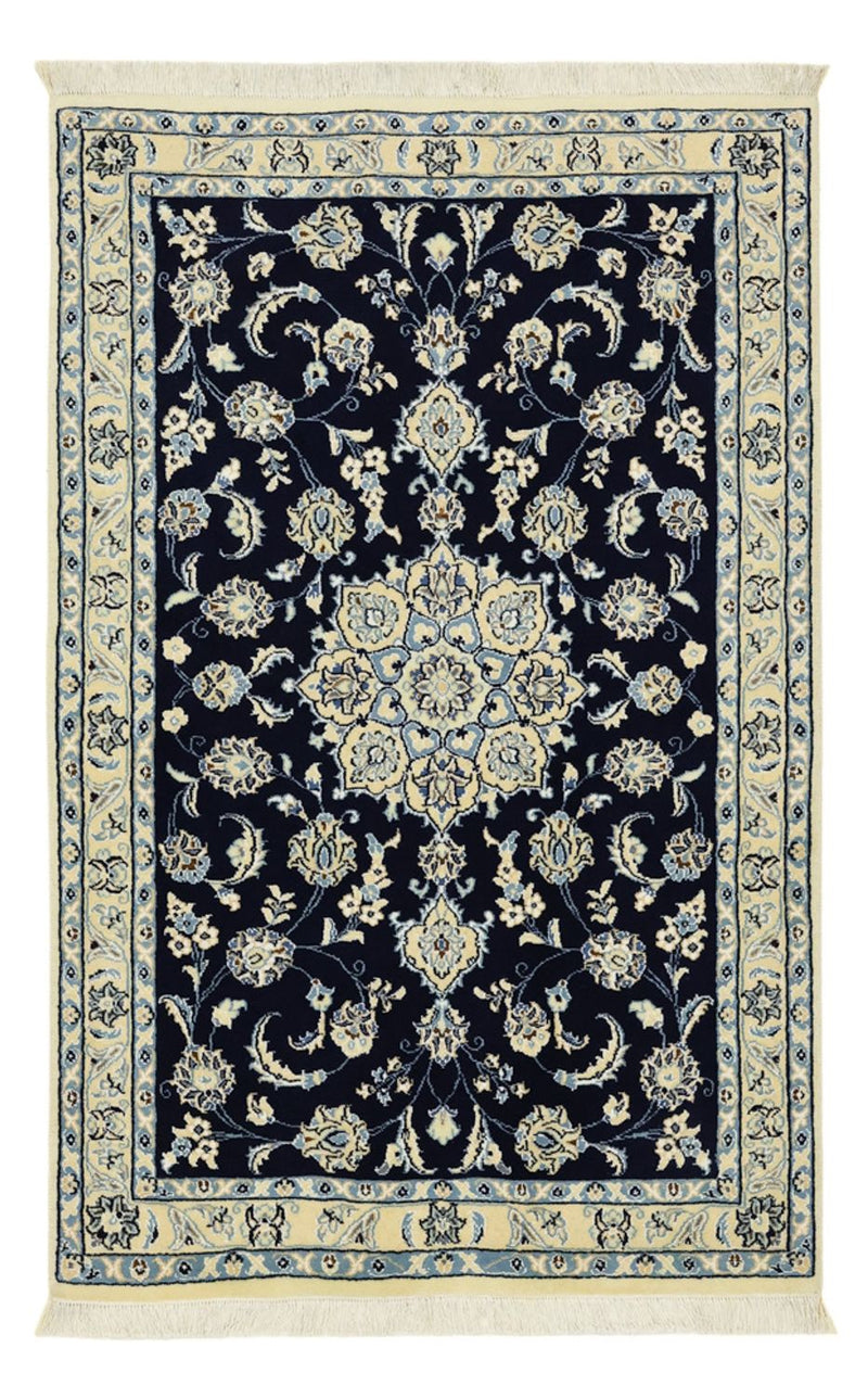 Persisk tæppe - Nain - Royal - 137 x 88 cm - mørkeblå