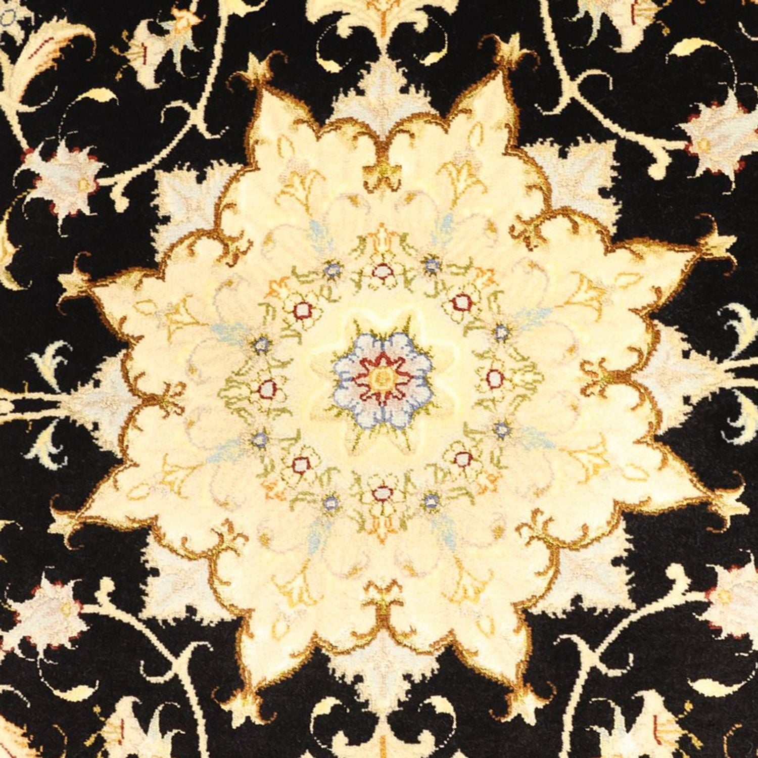 Persisk tæppe - Tabriz - Royal - 152 x 99 cm - mørkeblå