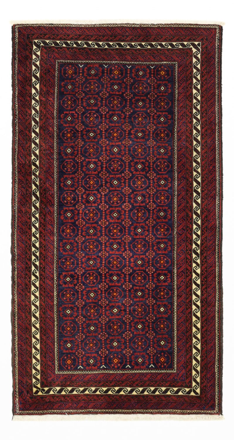Løber Baluch-tæppe - 185 x 100 cm - mørkerød