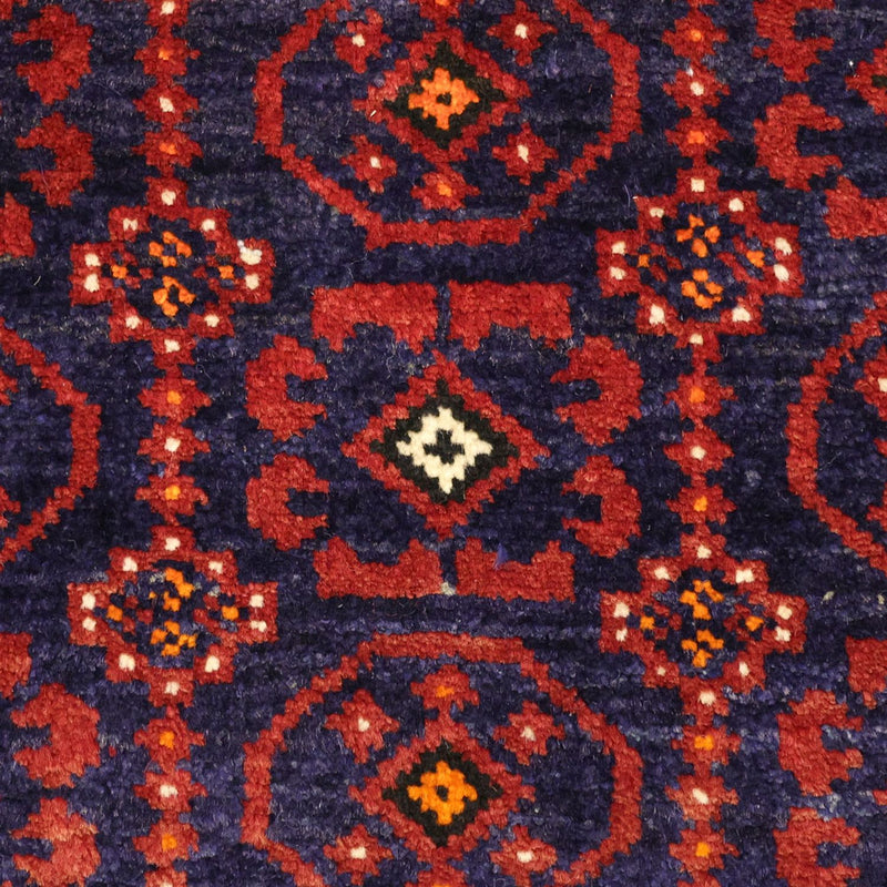 Løber Baluch-tæppe - 185 x 100 cm - mørkerød