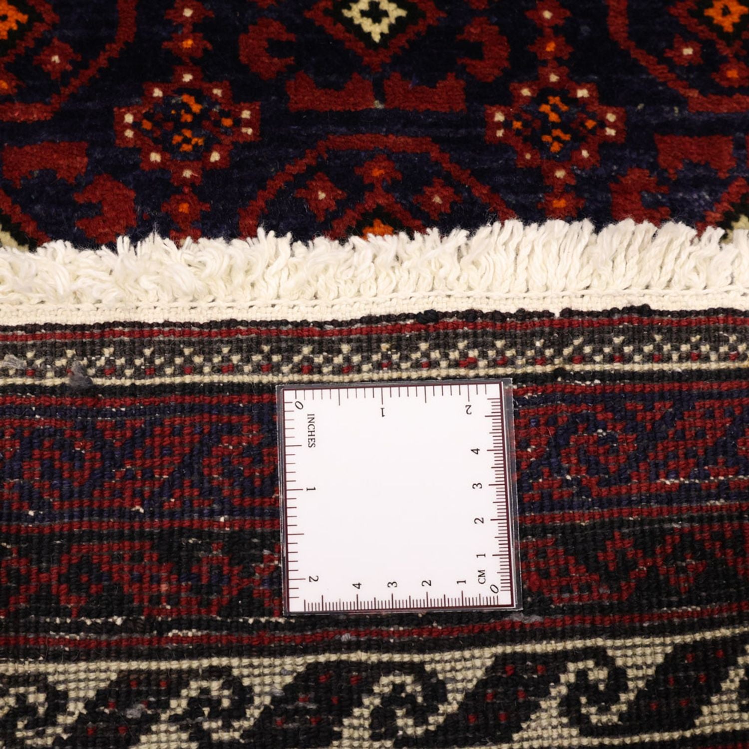 Løber Baluch-tæppe - 185 x 100 cm - mørkerød