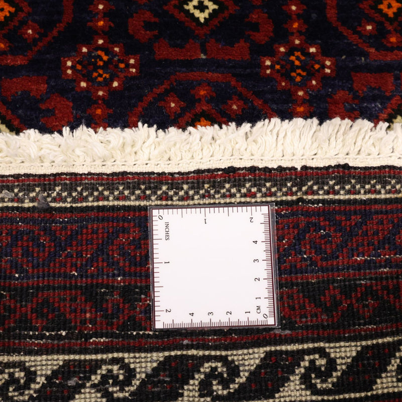 Løber Baluch-tæppe - 185 x 100 cm - mørkerød